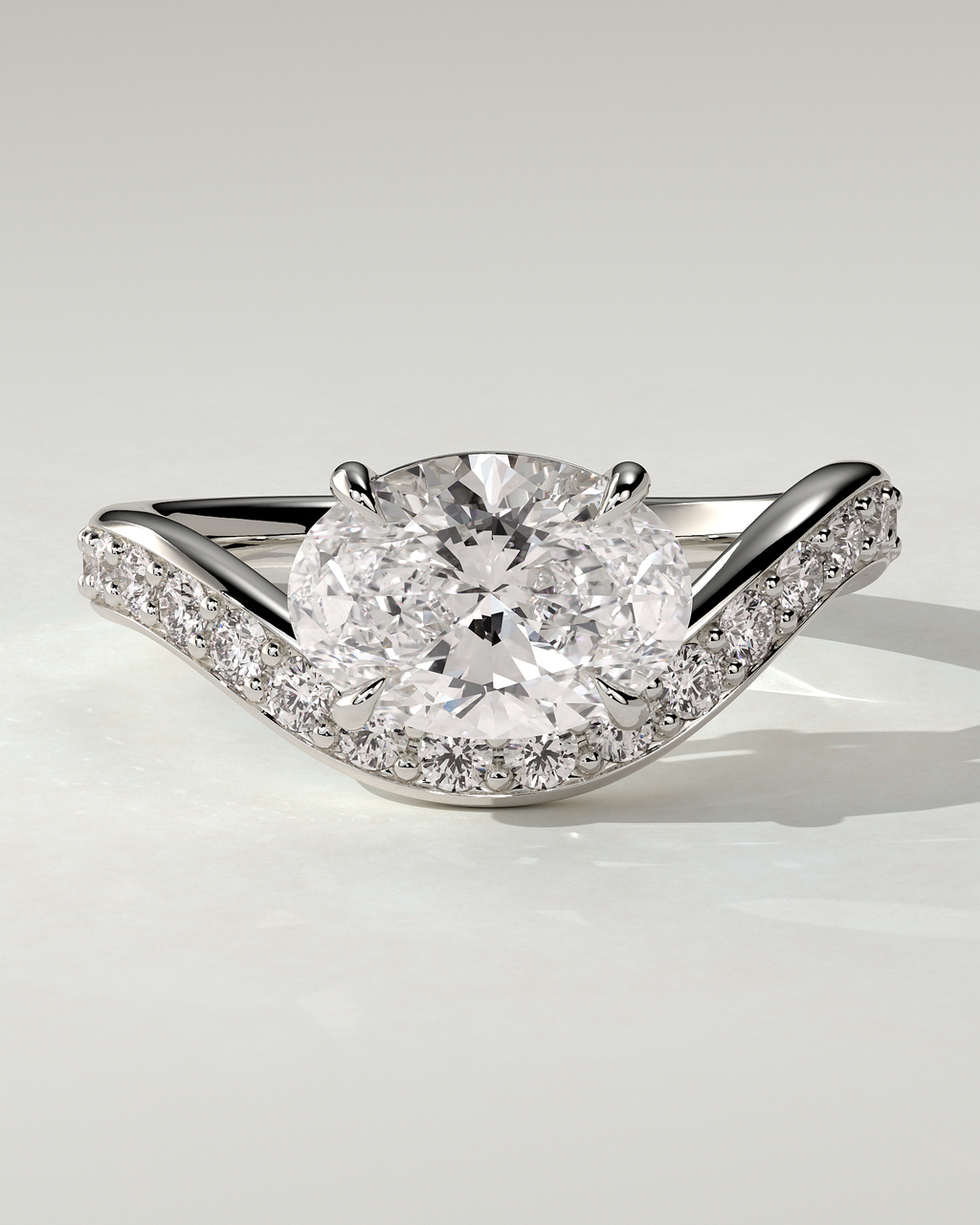 Shelly East-West Round Ring