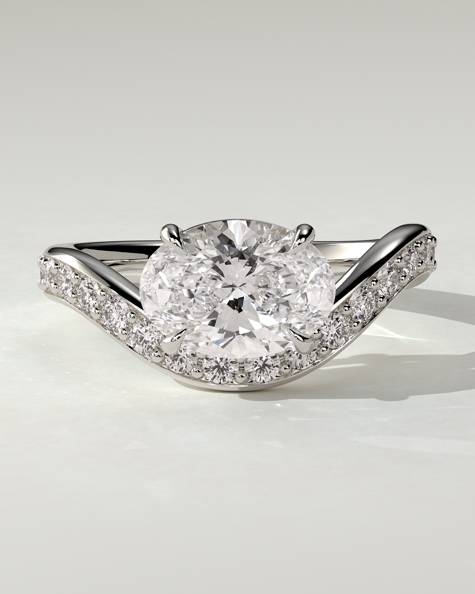Shelly East-West Round Ring