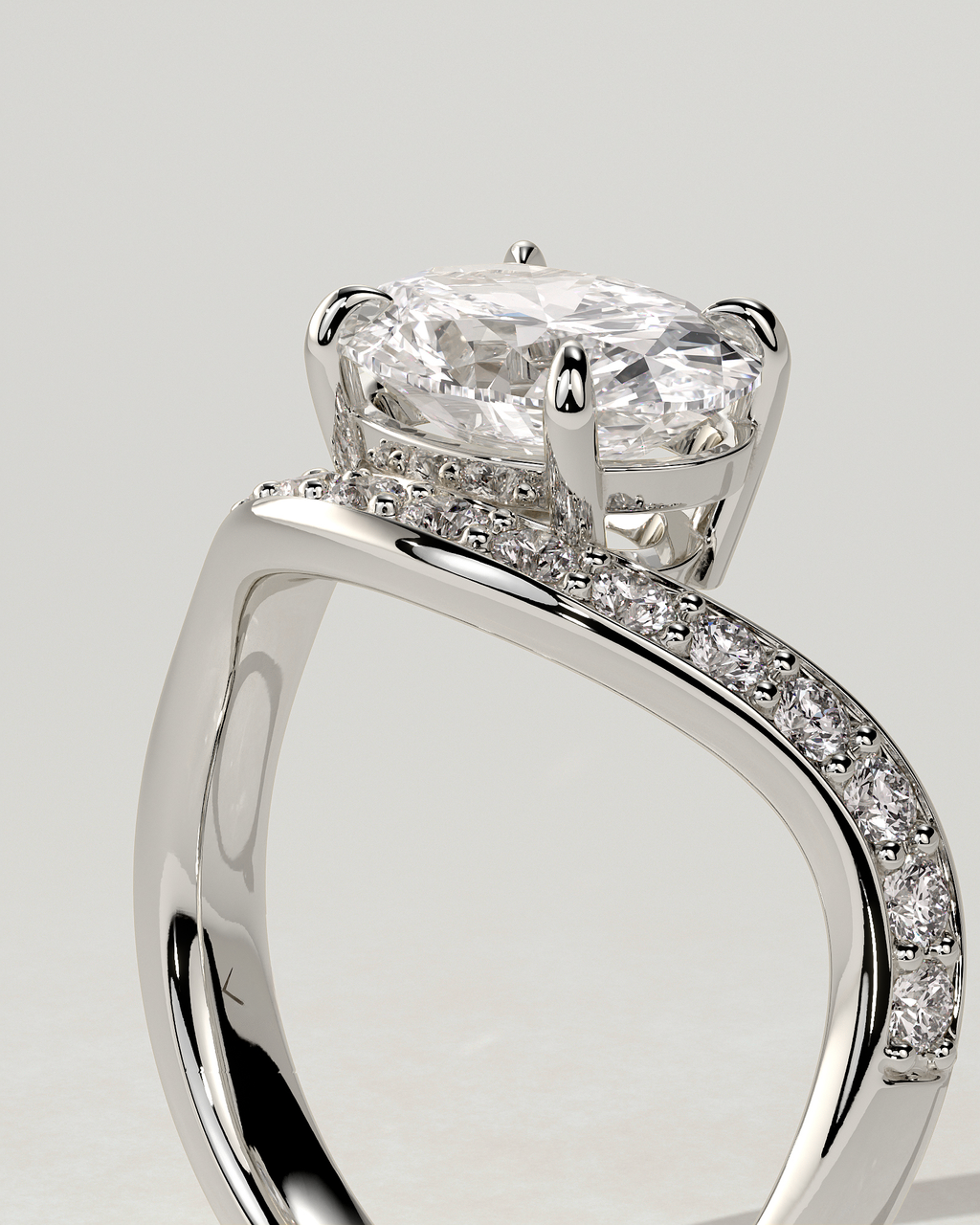Shelly East-West Round Ring