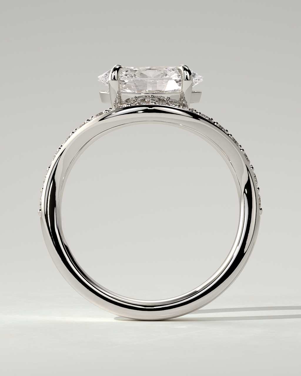 Shelly East-West Round Ring