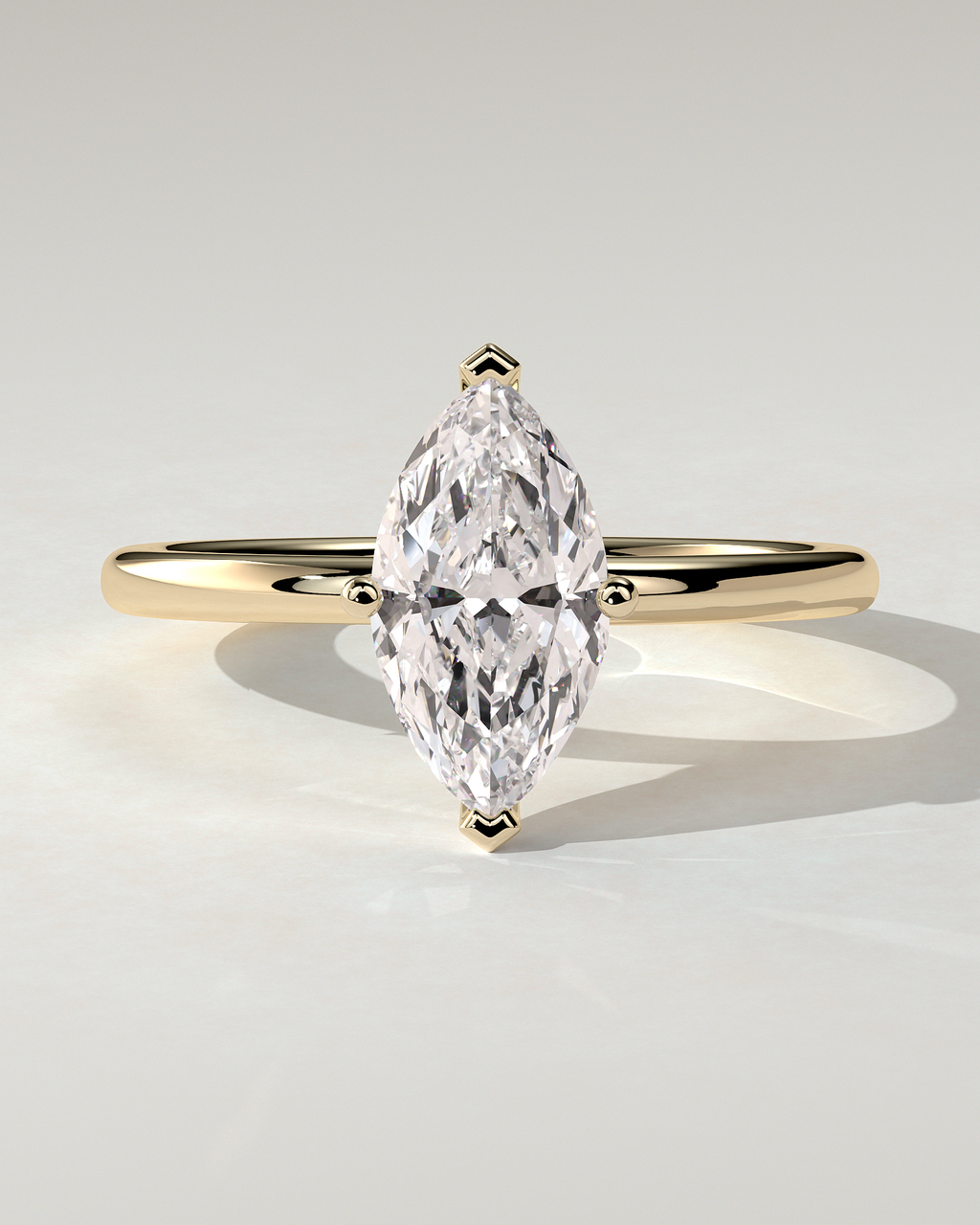 Sherry Solitaire Marquise Ring