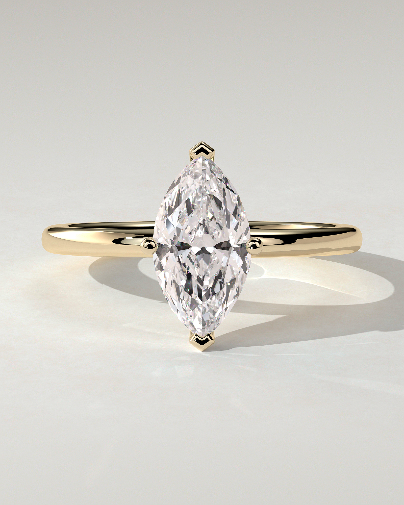 Sherry Solitaire Marquise Ring