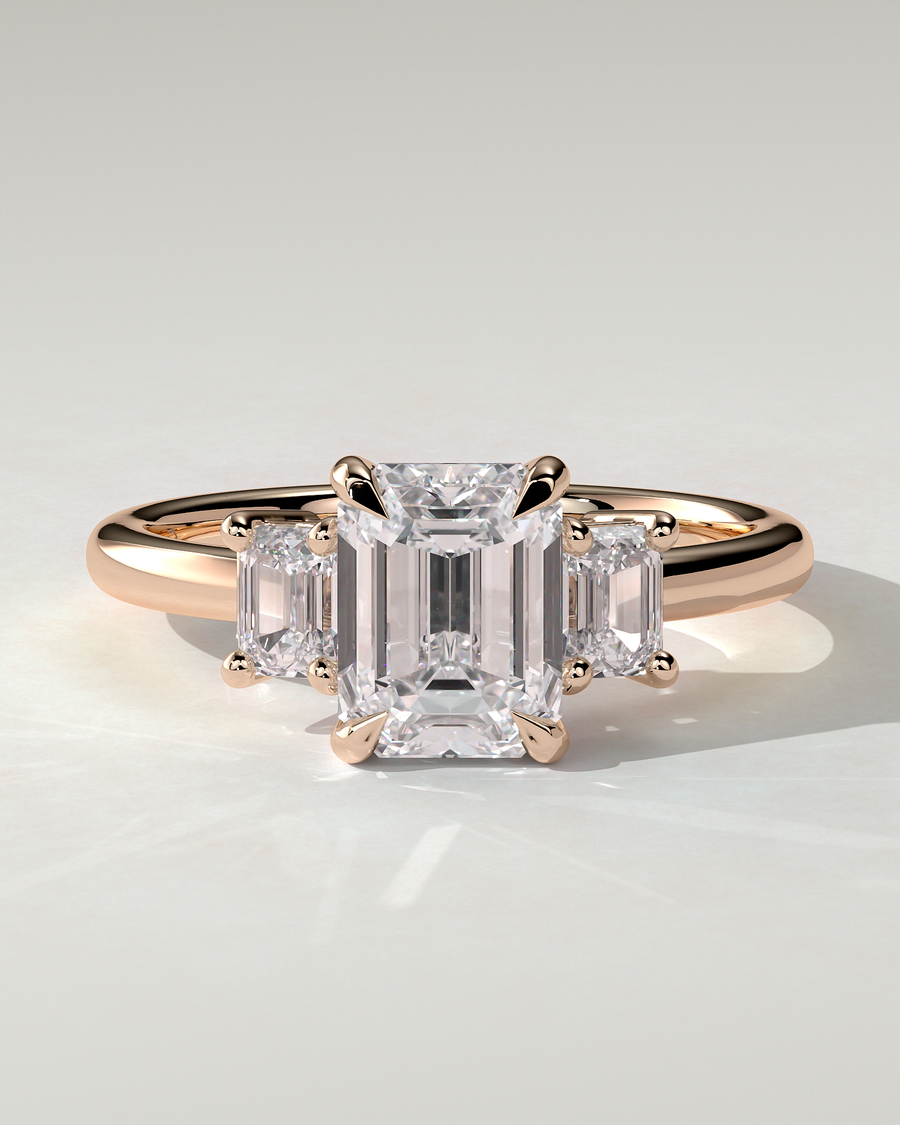 Silvana Trilogy Emerald Ring