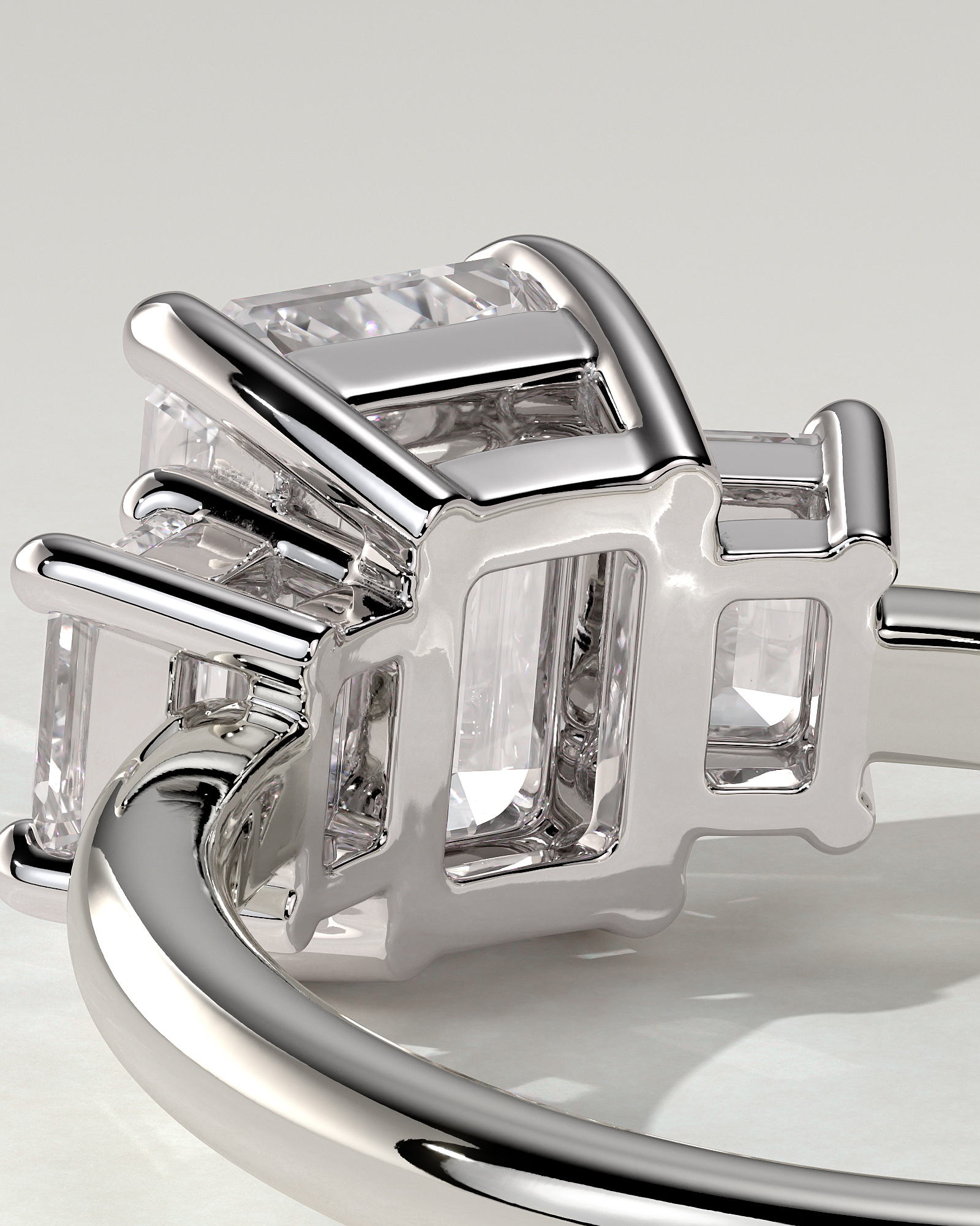 Silvana Trilogy Emerald Ring