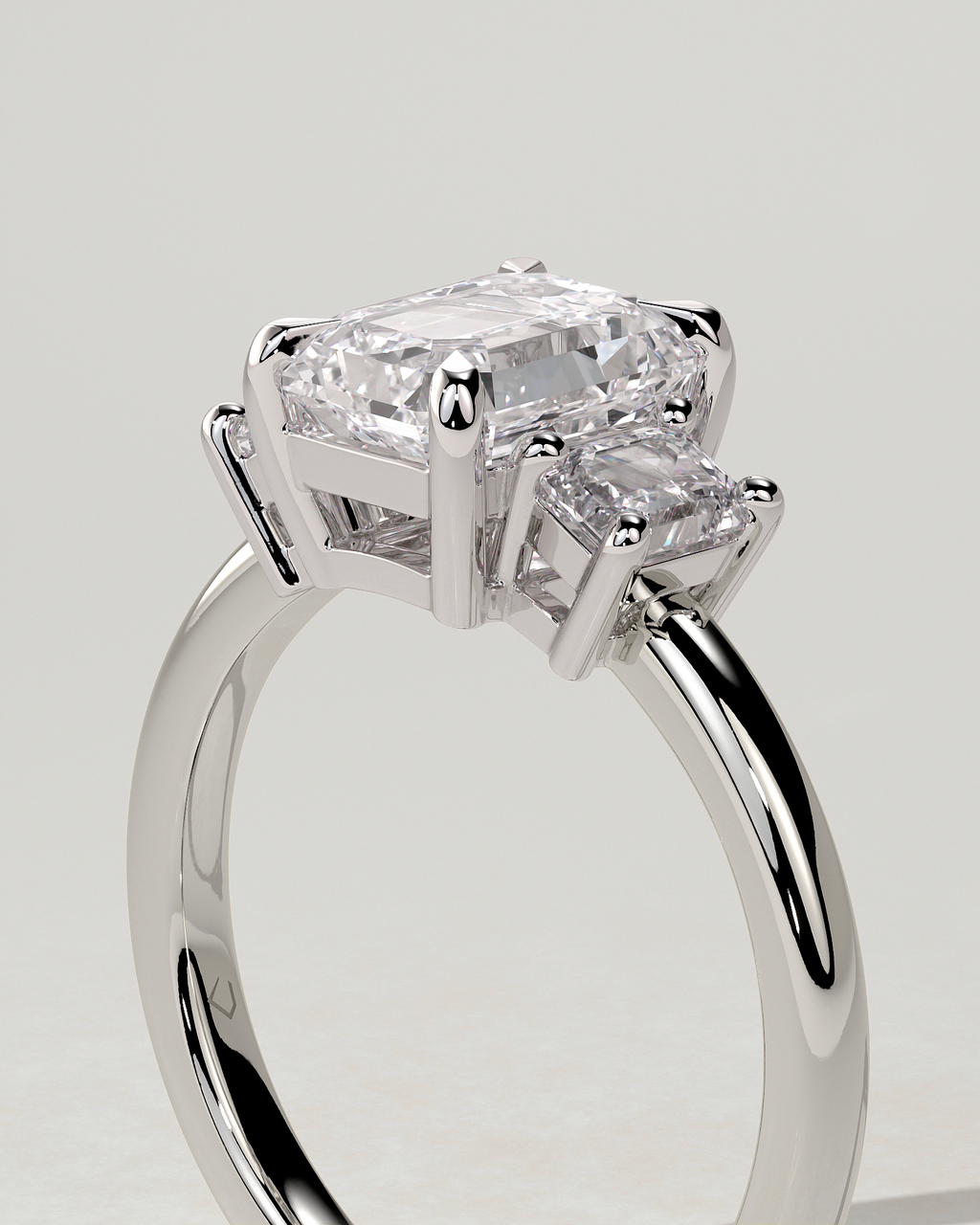 Silvana Trilogy Emerald Ring