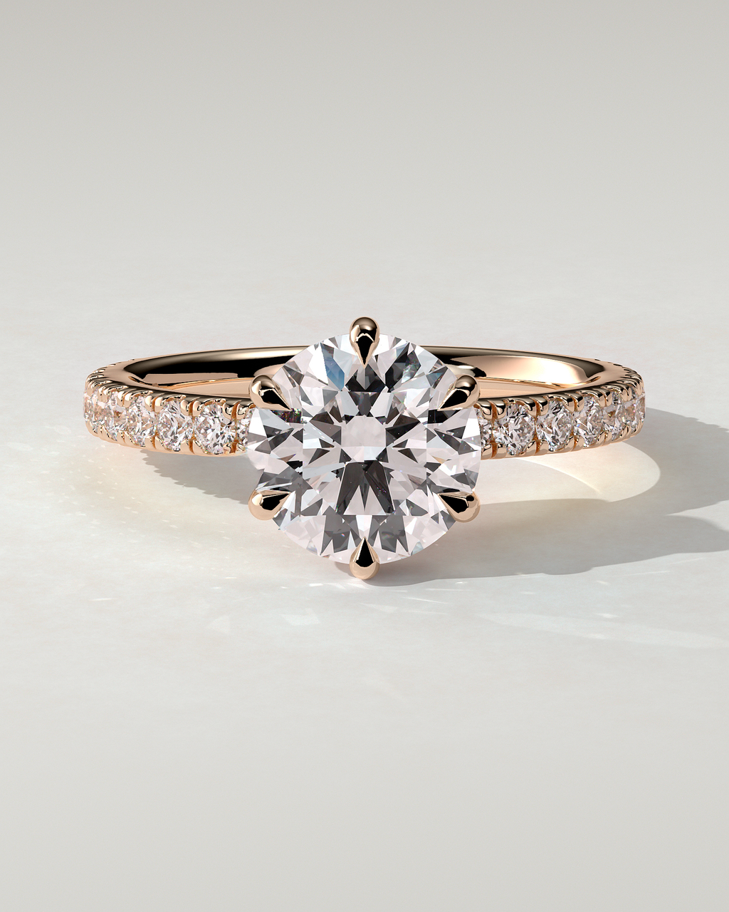 Siobhan Solitaire Round Ring