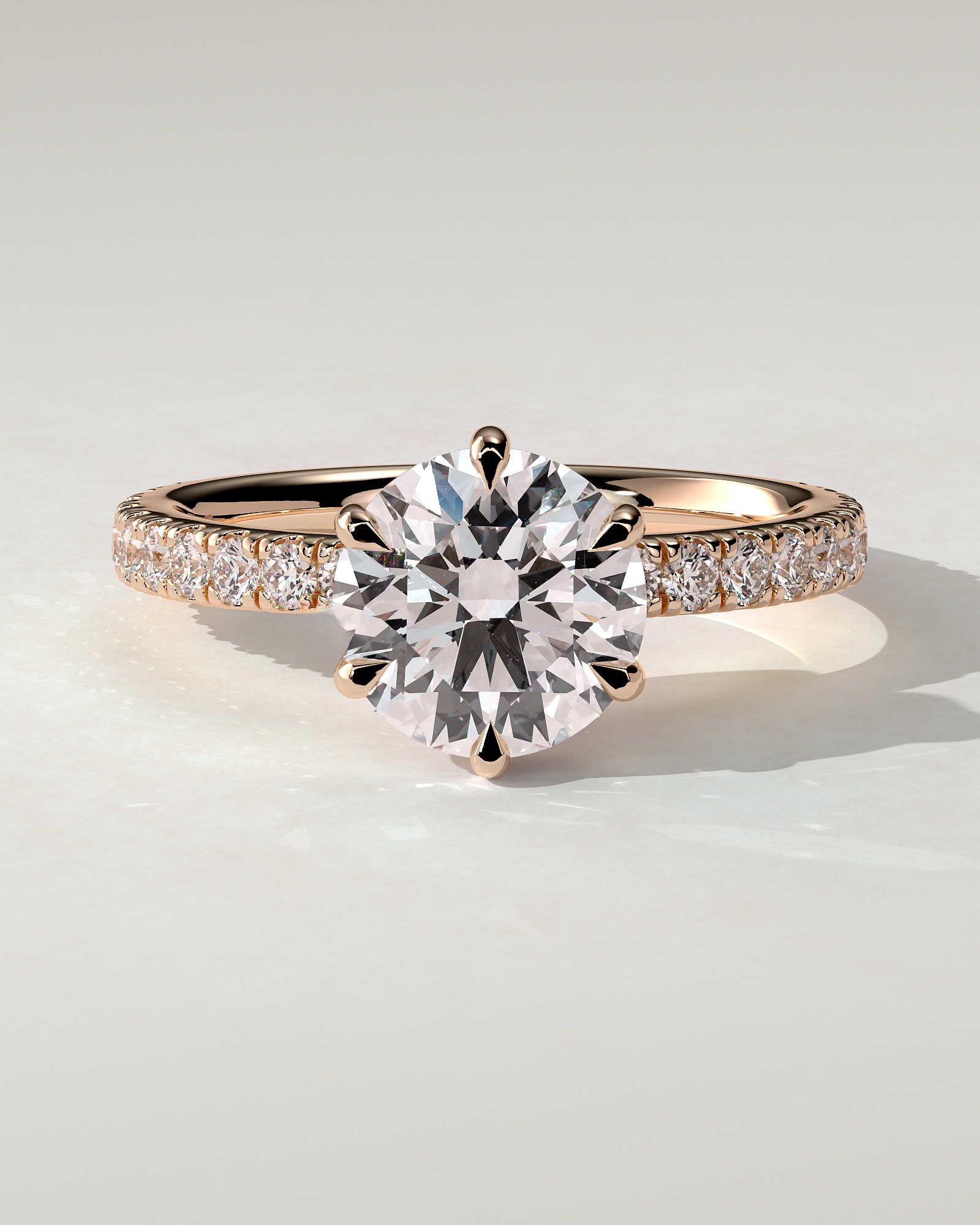 Siobhan Solitaire Round Ring