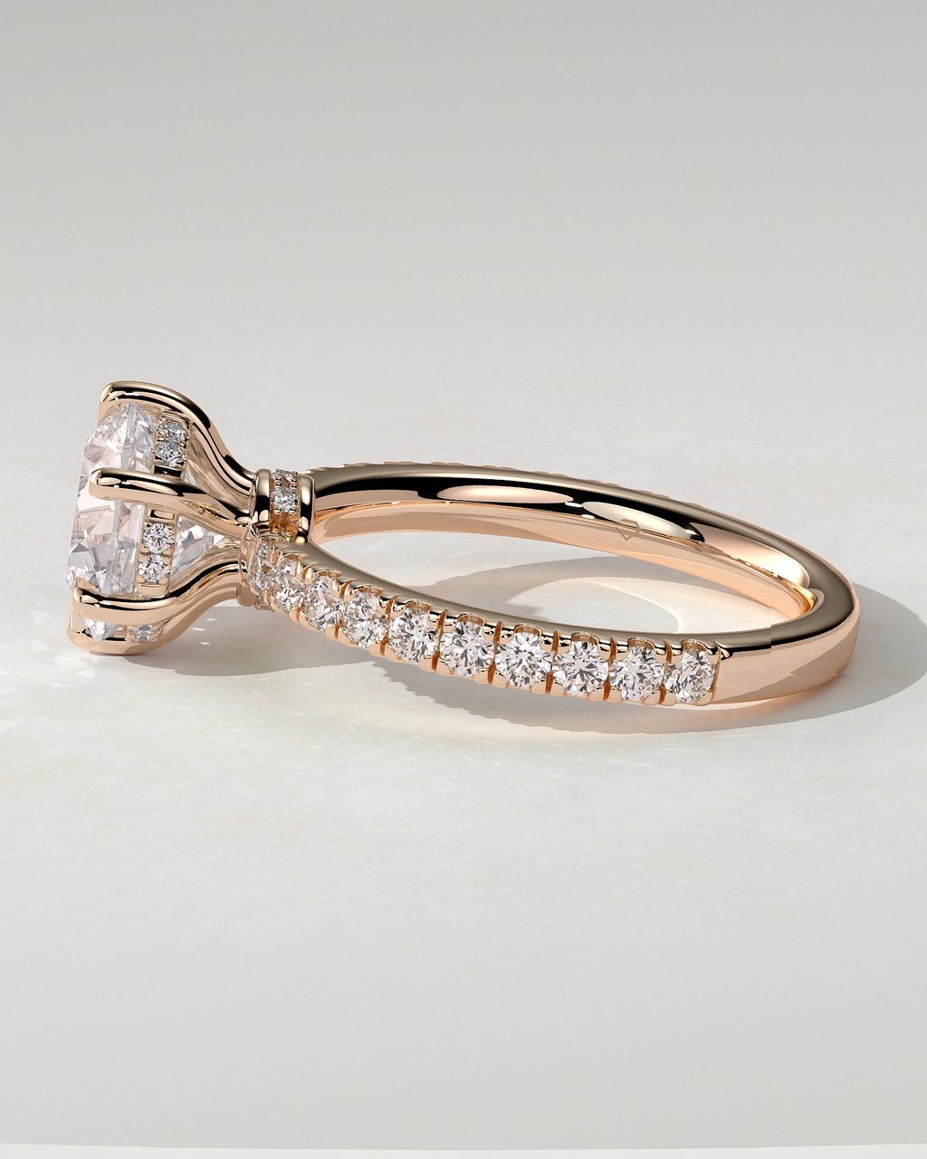 Siobhan Solitaire Round Ring