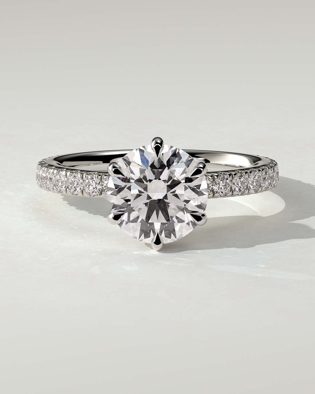Siobhan Solitaire Round Ring