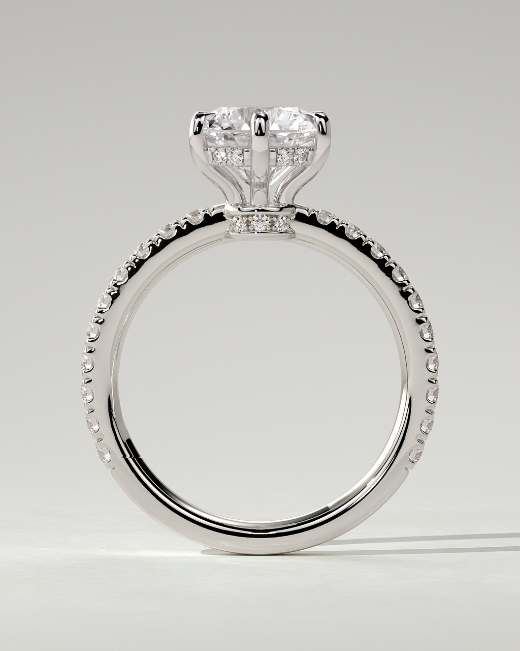Siobhan Solitaire Round Ring
