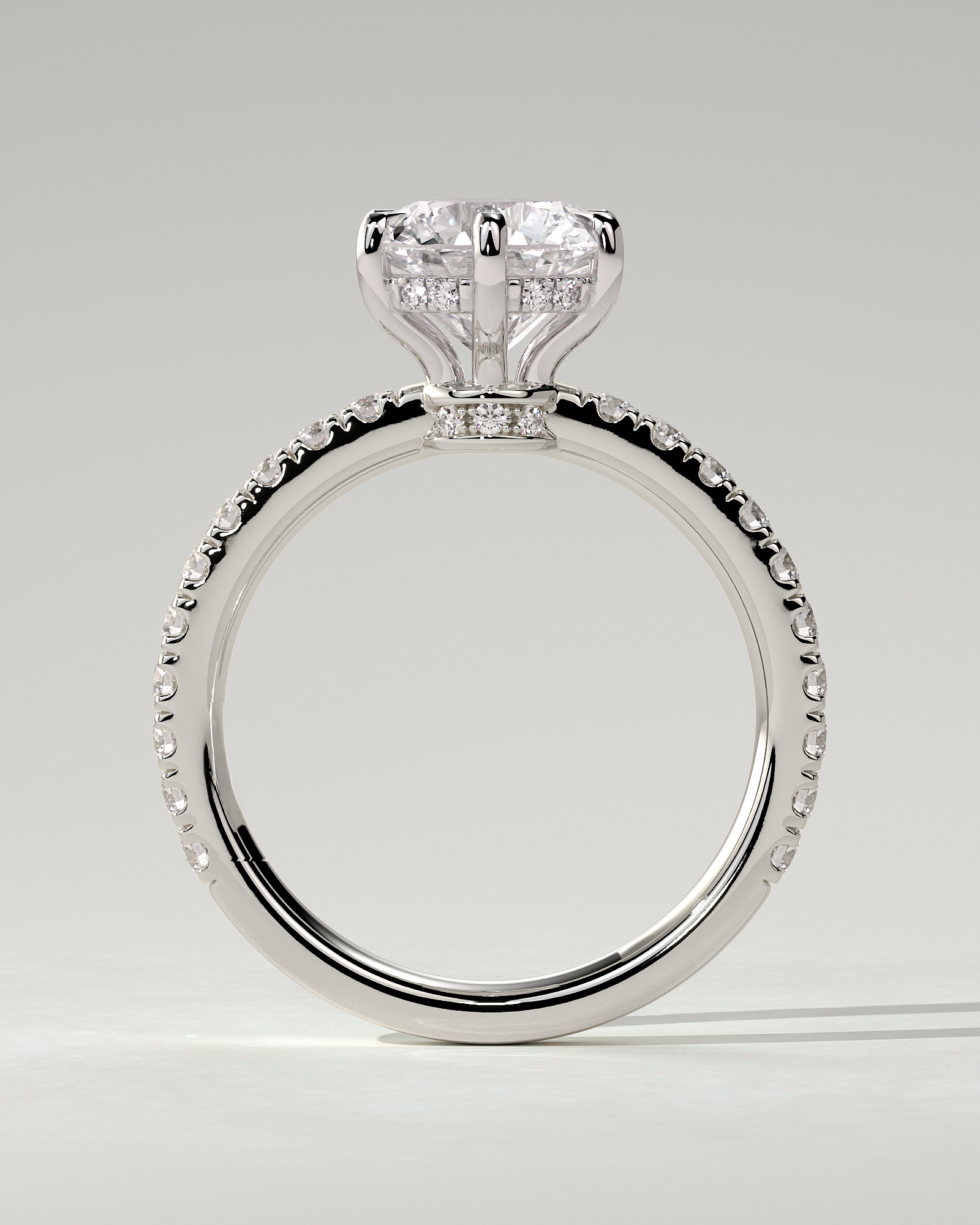 Siobhan Solitaire Round Ring