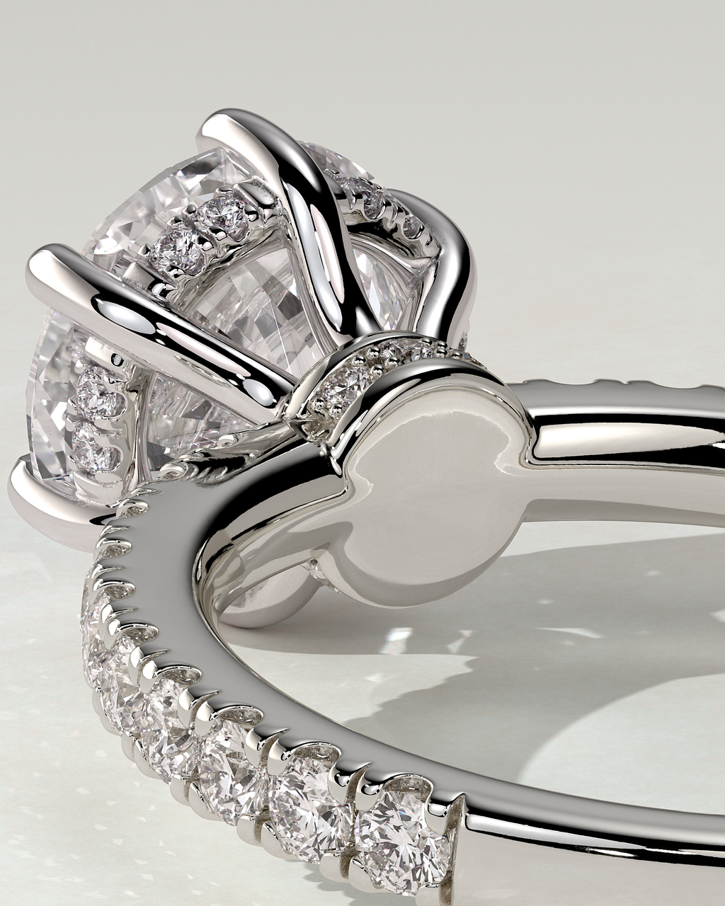 Siobhan Solitaire Round Ring