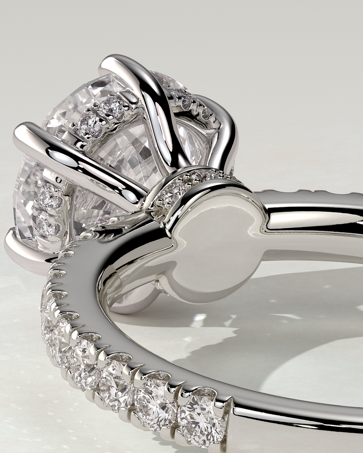 Siobhan Solitaire Round Ring