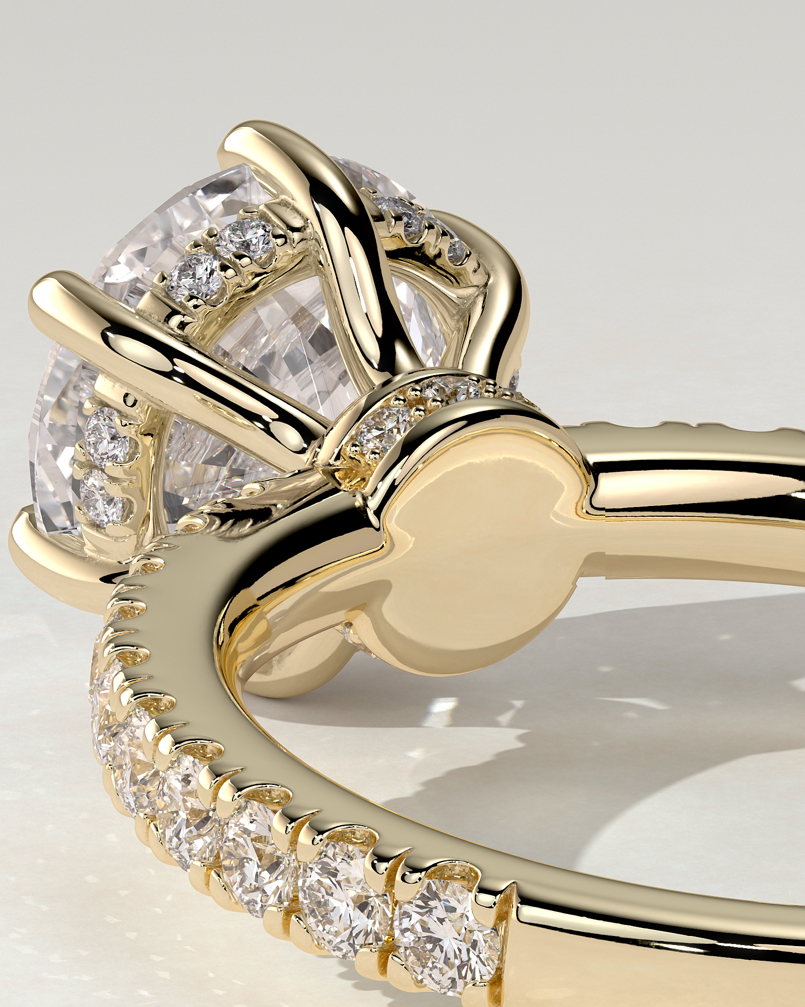 Siobhan Solitaire Round Ring