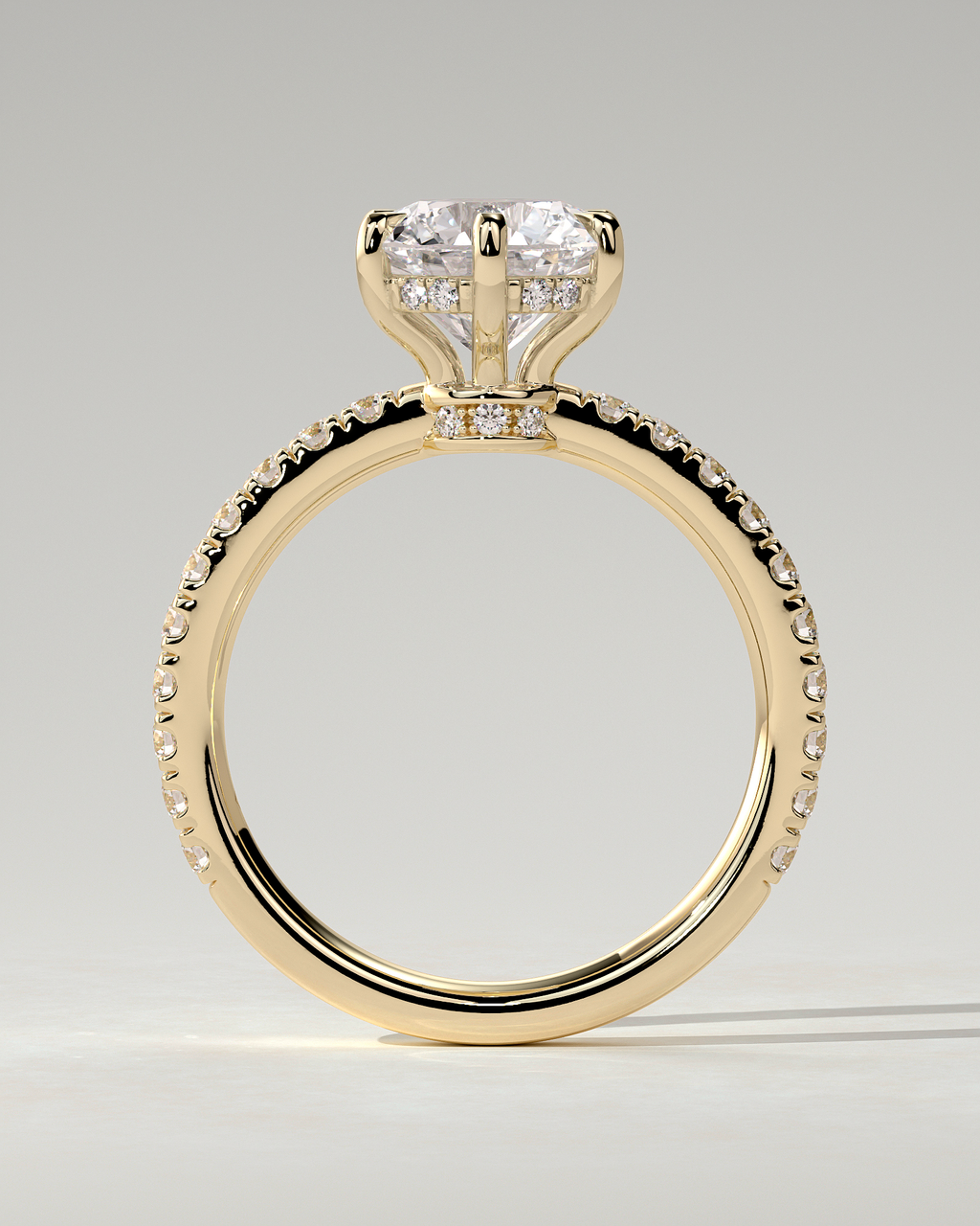 Siobhan Solitaire Round Ring