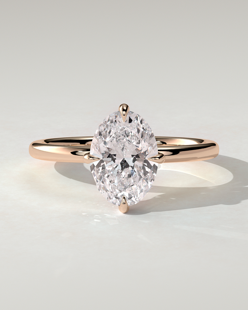Spencer Solitaire Oval Ring