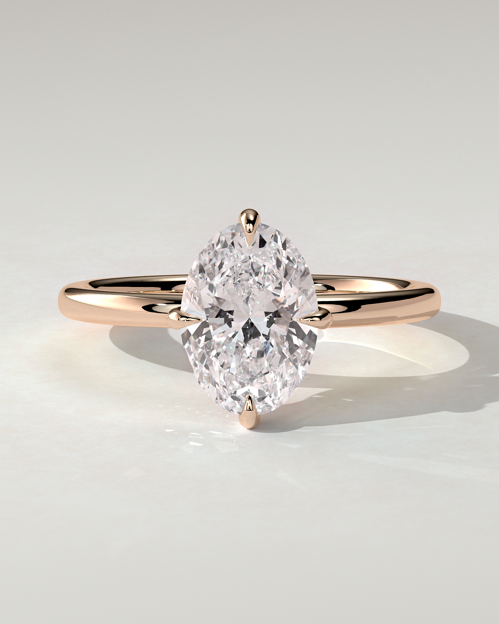 Spencer Solitaire Oval Ring
