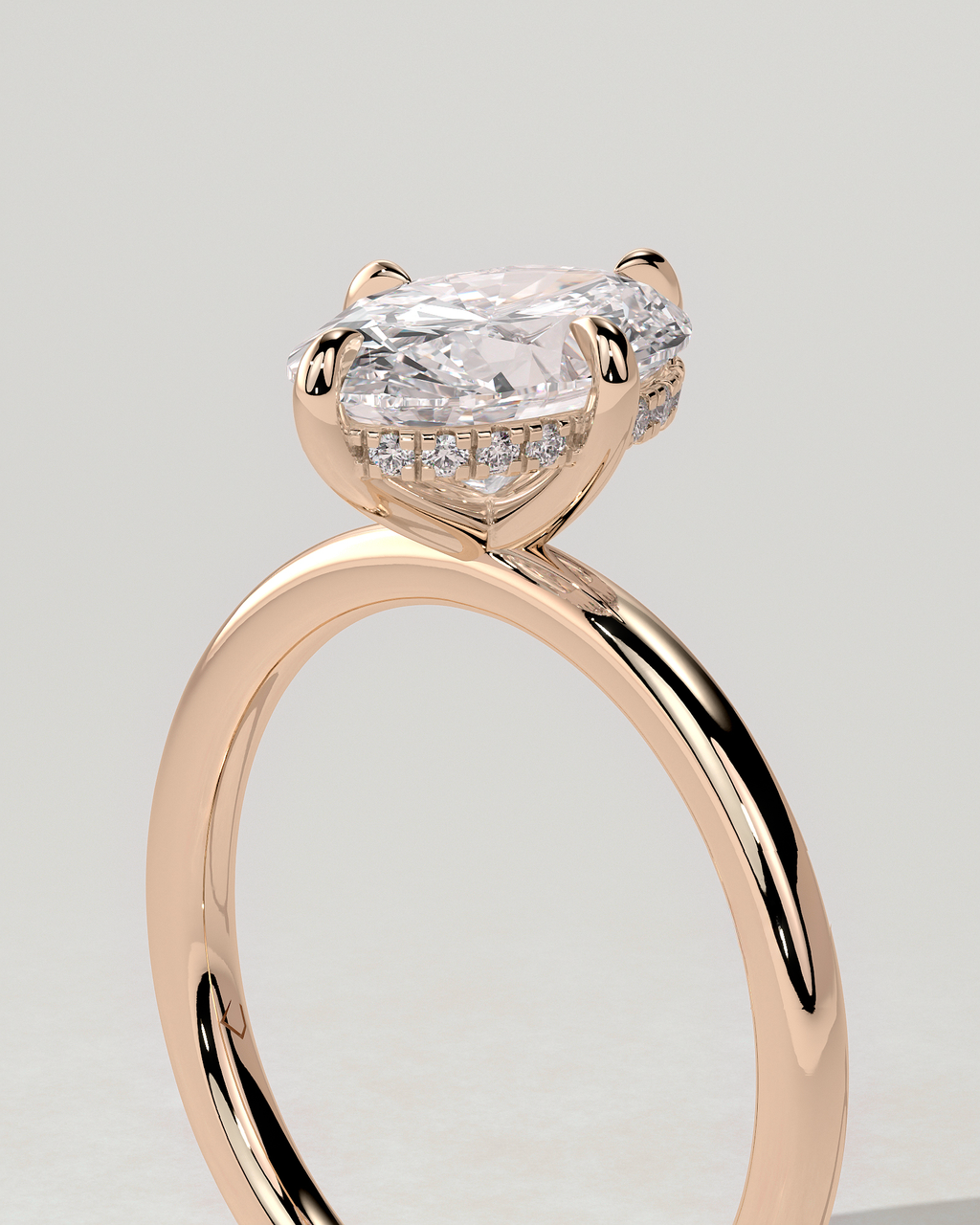 Spencer Solitaire Oval Ring