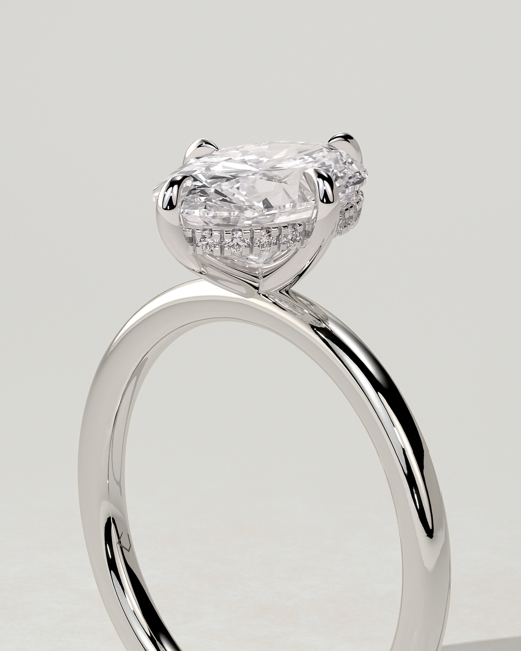 Spencer Solitaire Oval Ring