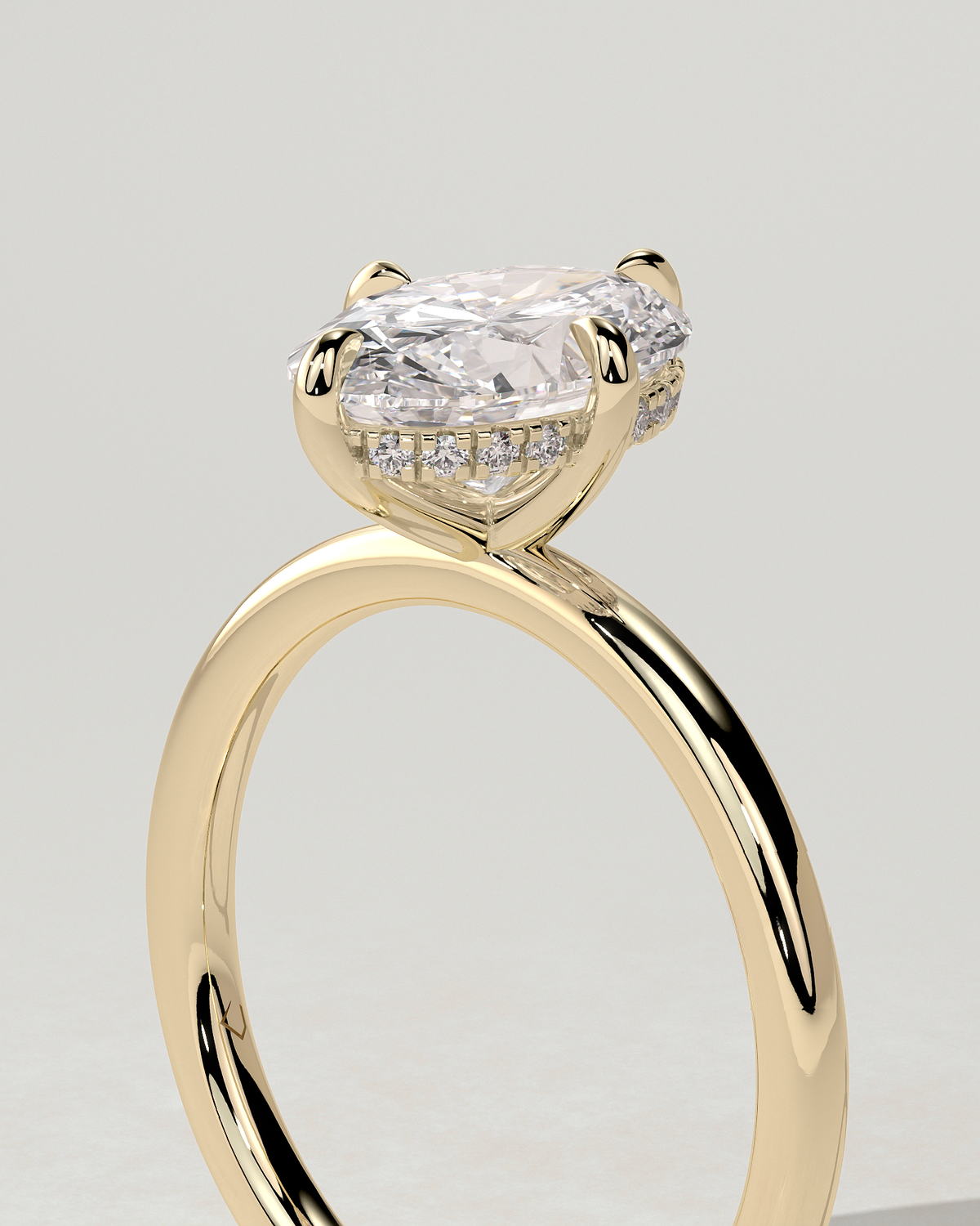 Spencer Solitaire Oval Ring