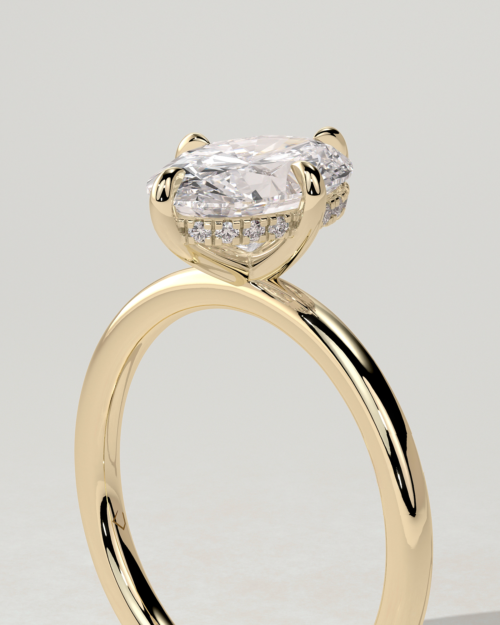 Spencer Solitaire Oval Ring