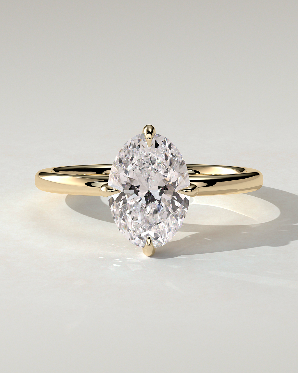 Spencer Solitaire Oval Ring