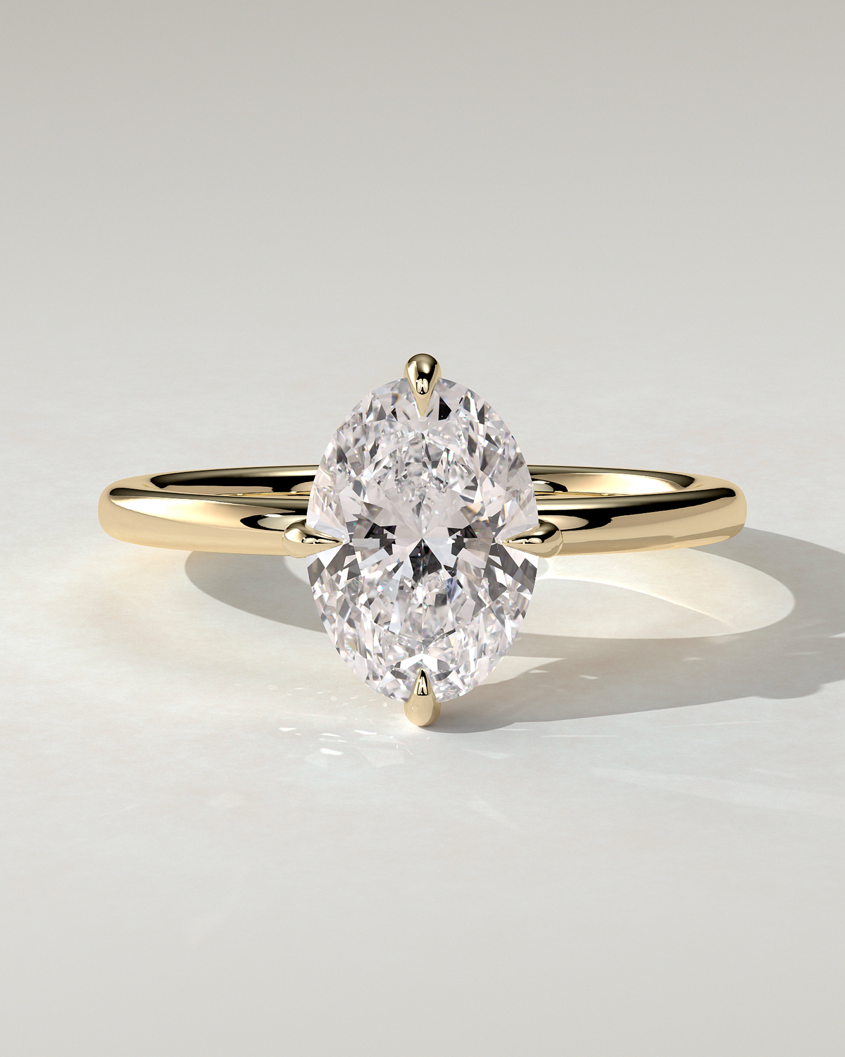 Spencer Solitaire Oval Ring