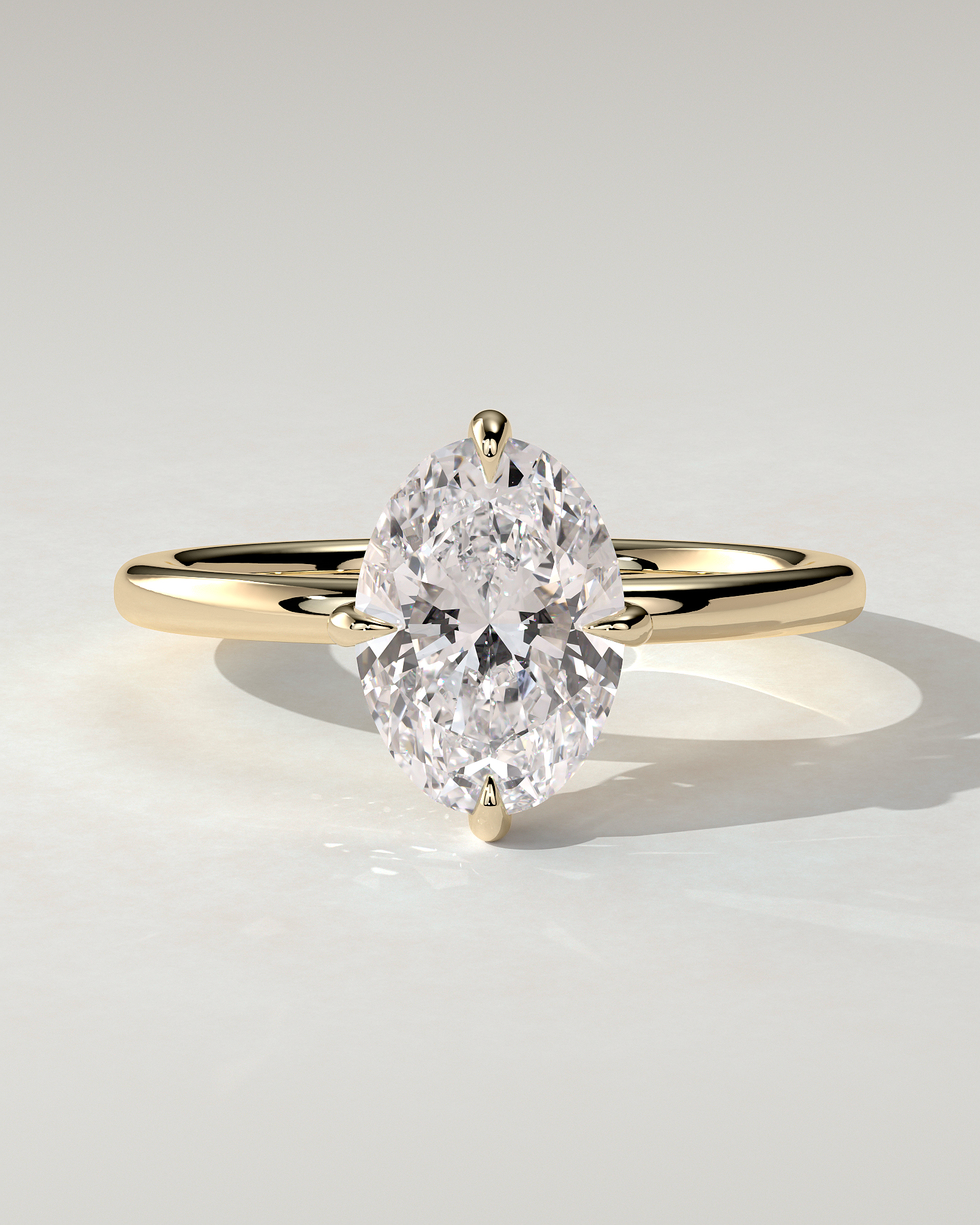 Spencer Solitaire Oval Ring