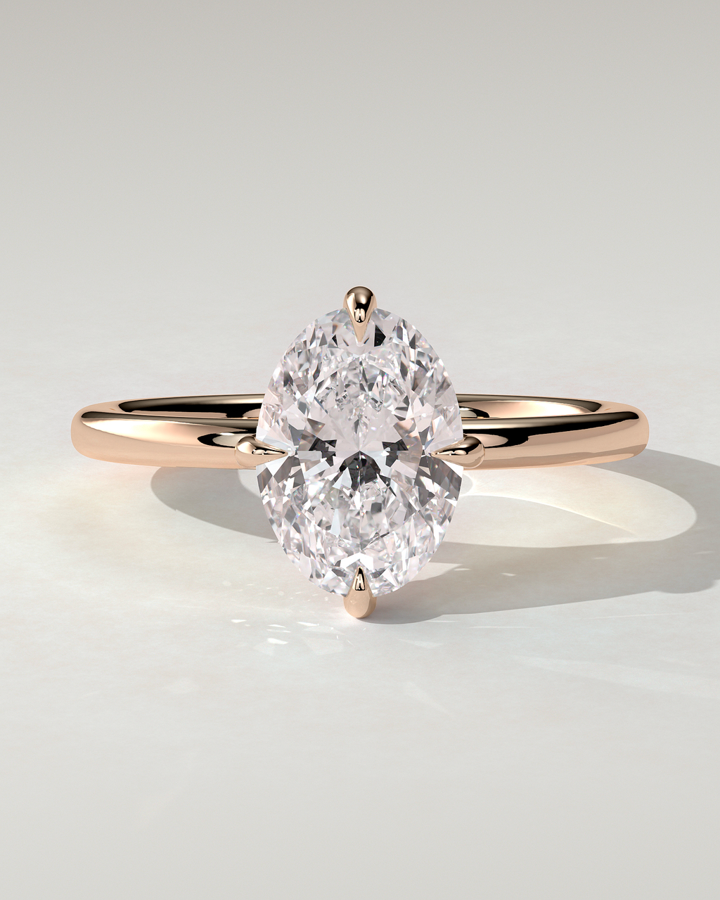 Spencer Solitaire Oval Ring
