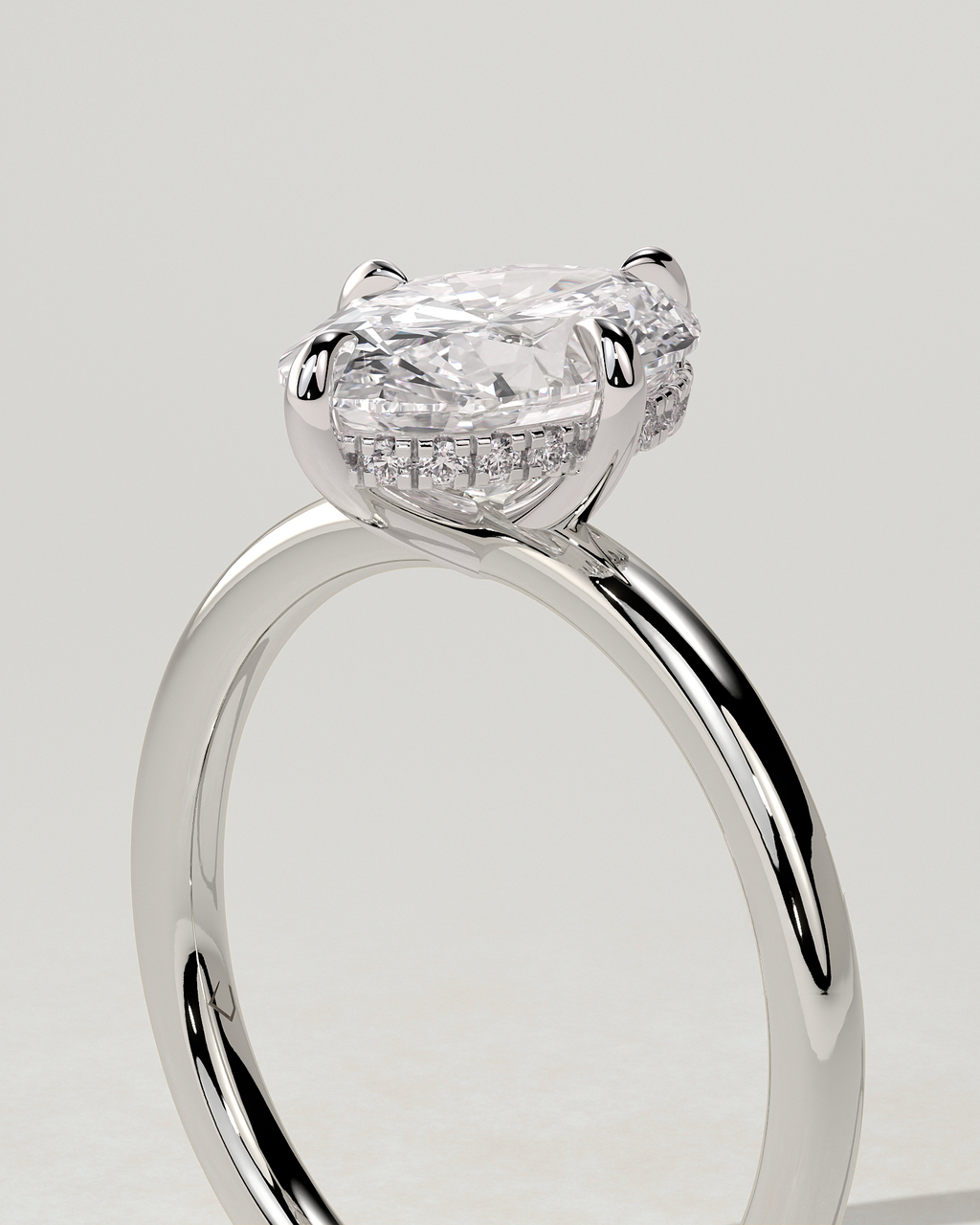Spencer Solitaire Oval Ring