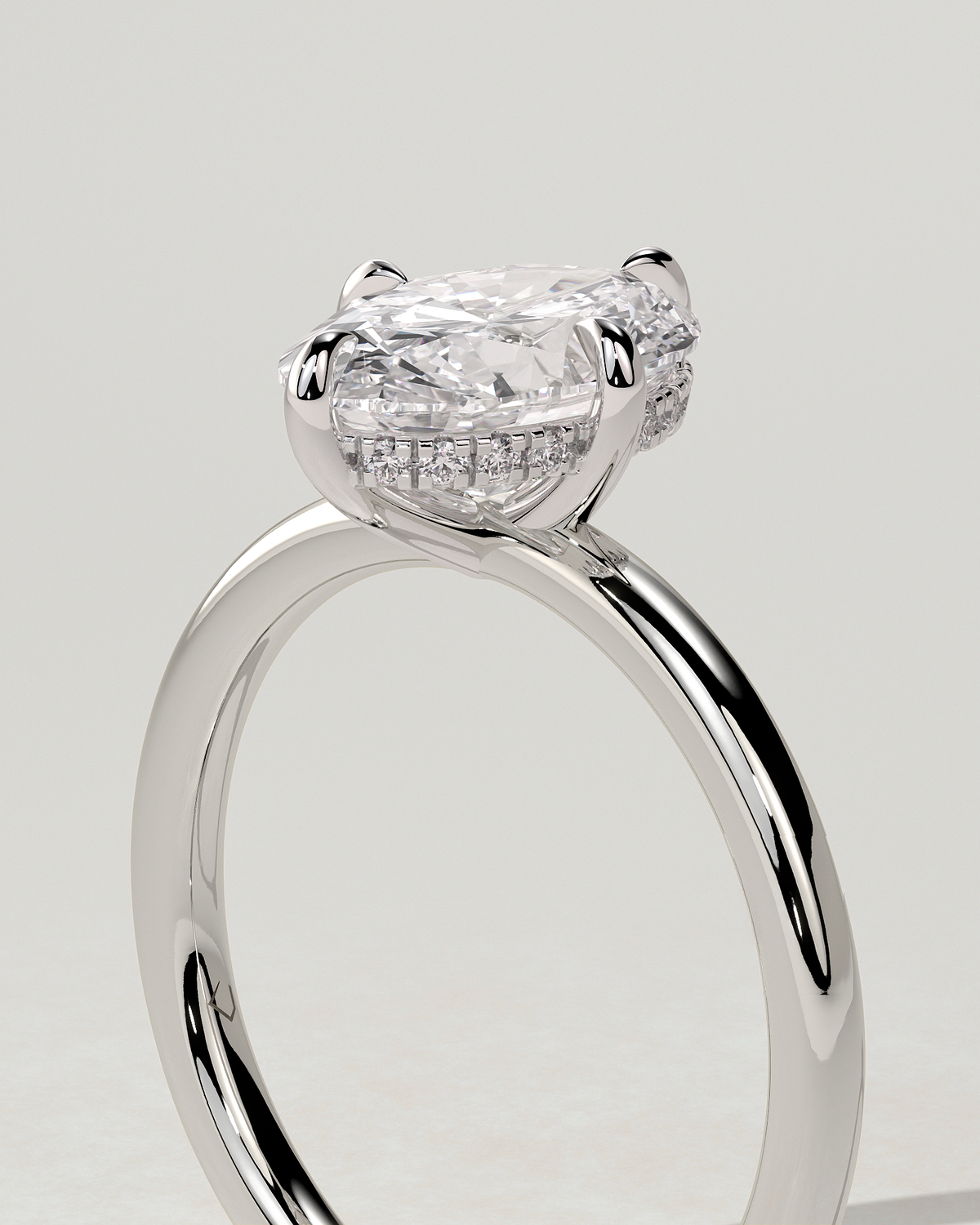 Spencer Solitaire Oval Ring