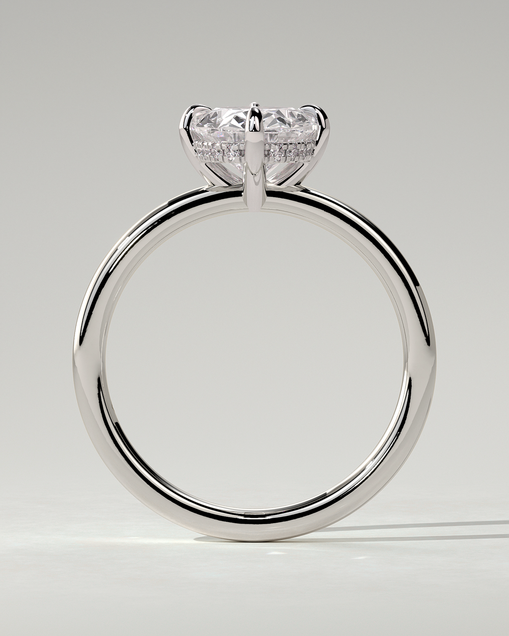 Spencer Solitaire Oval Ring