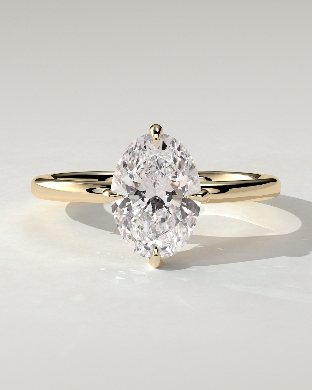 Spencer Solitaire Oval Ring