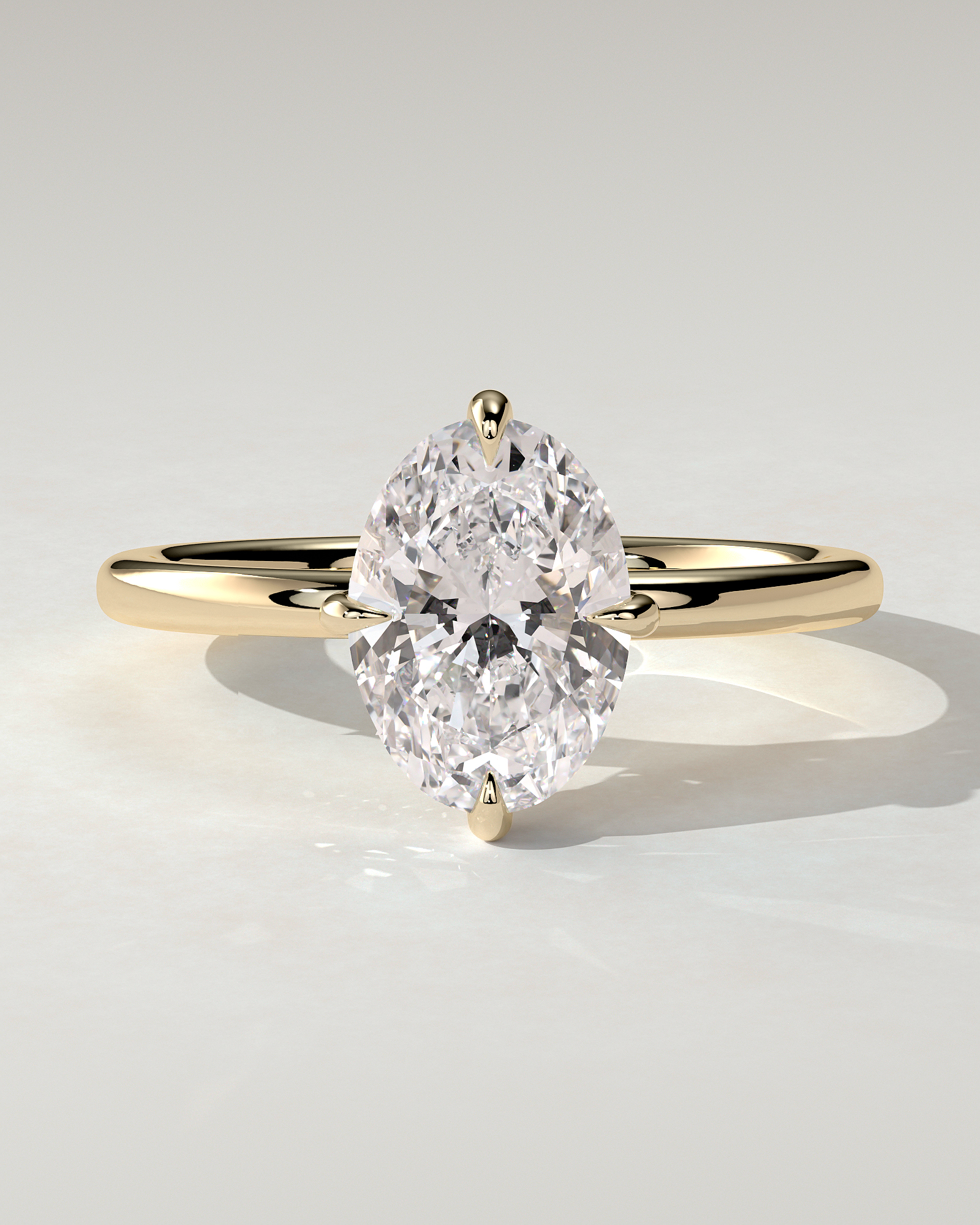 Spencer Solitaire Oval Ring