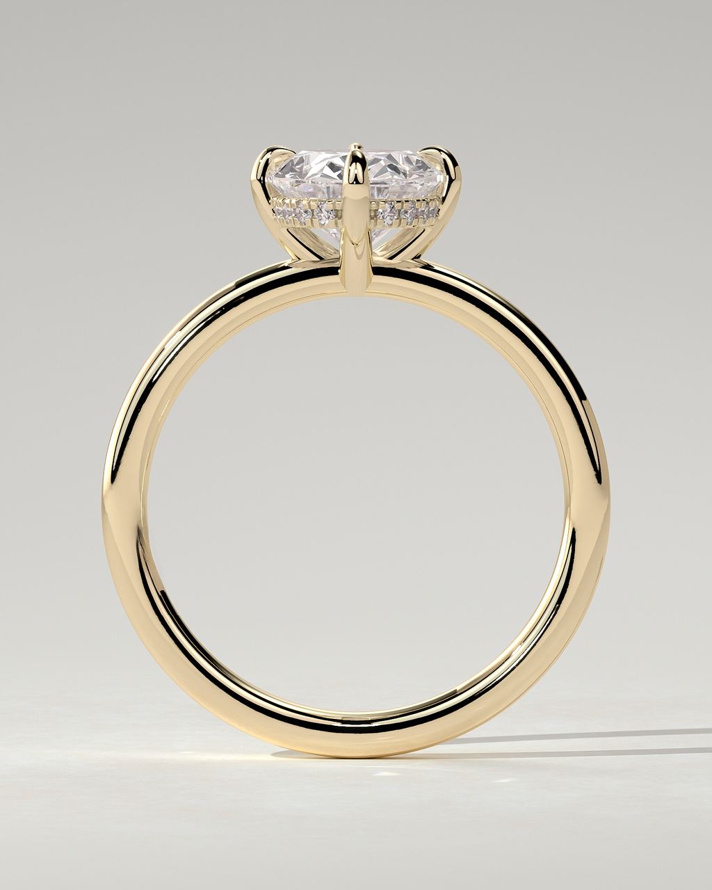 Spencer Solitaire Oval Ring