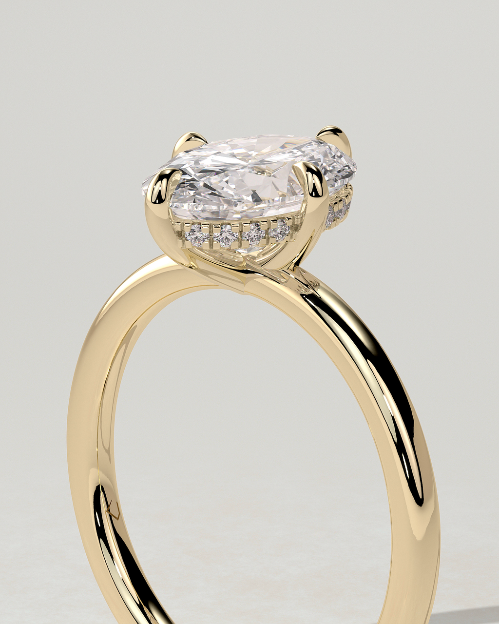 Spencer Solitaire Oval Ring