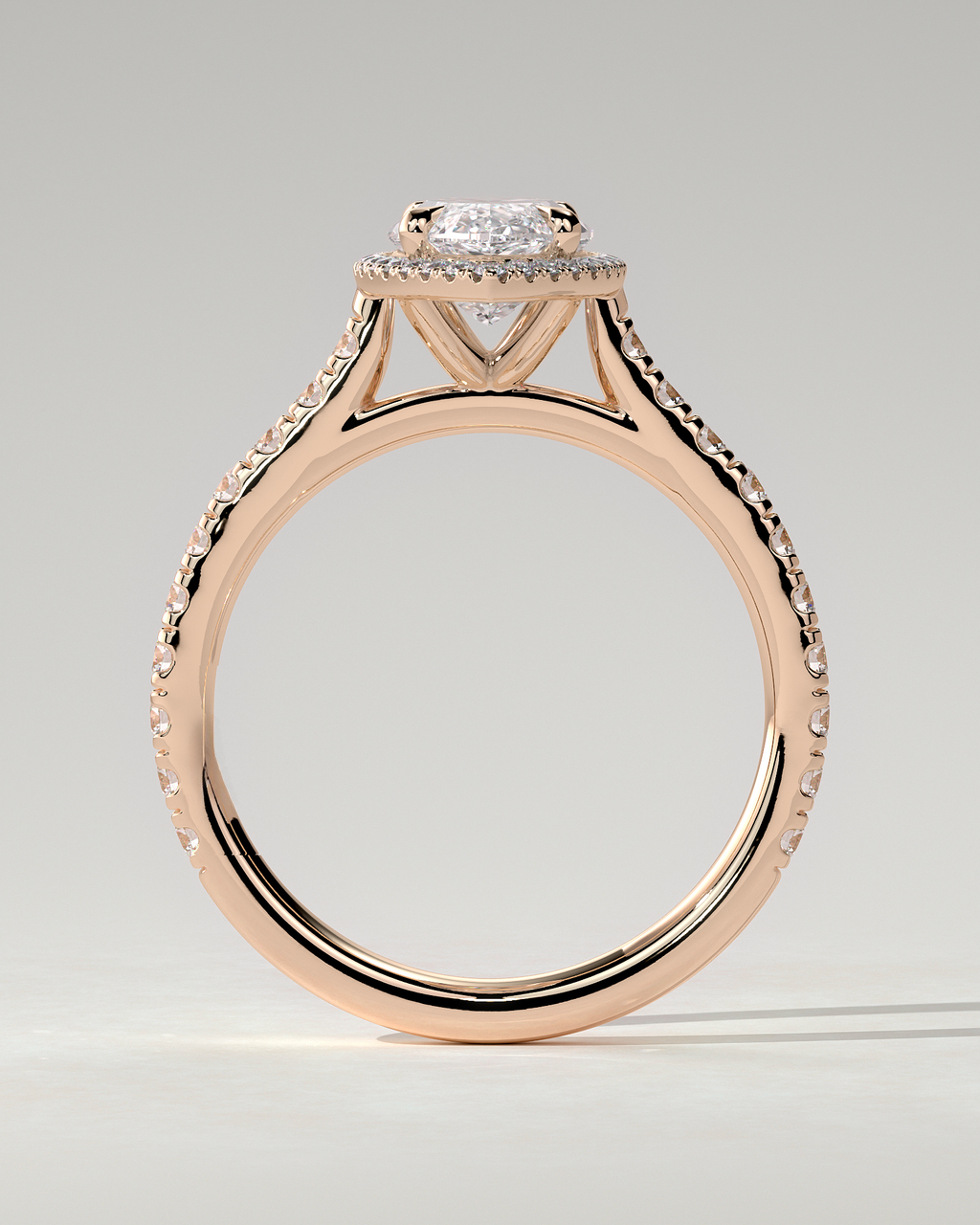 Stefania Halo Marquise Ring