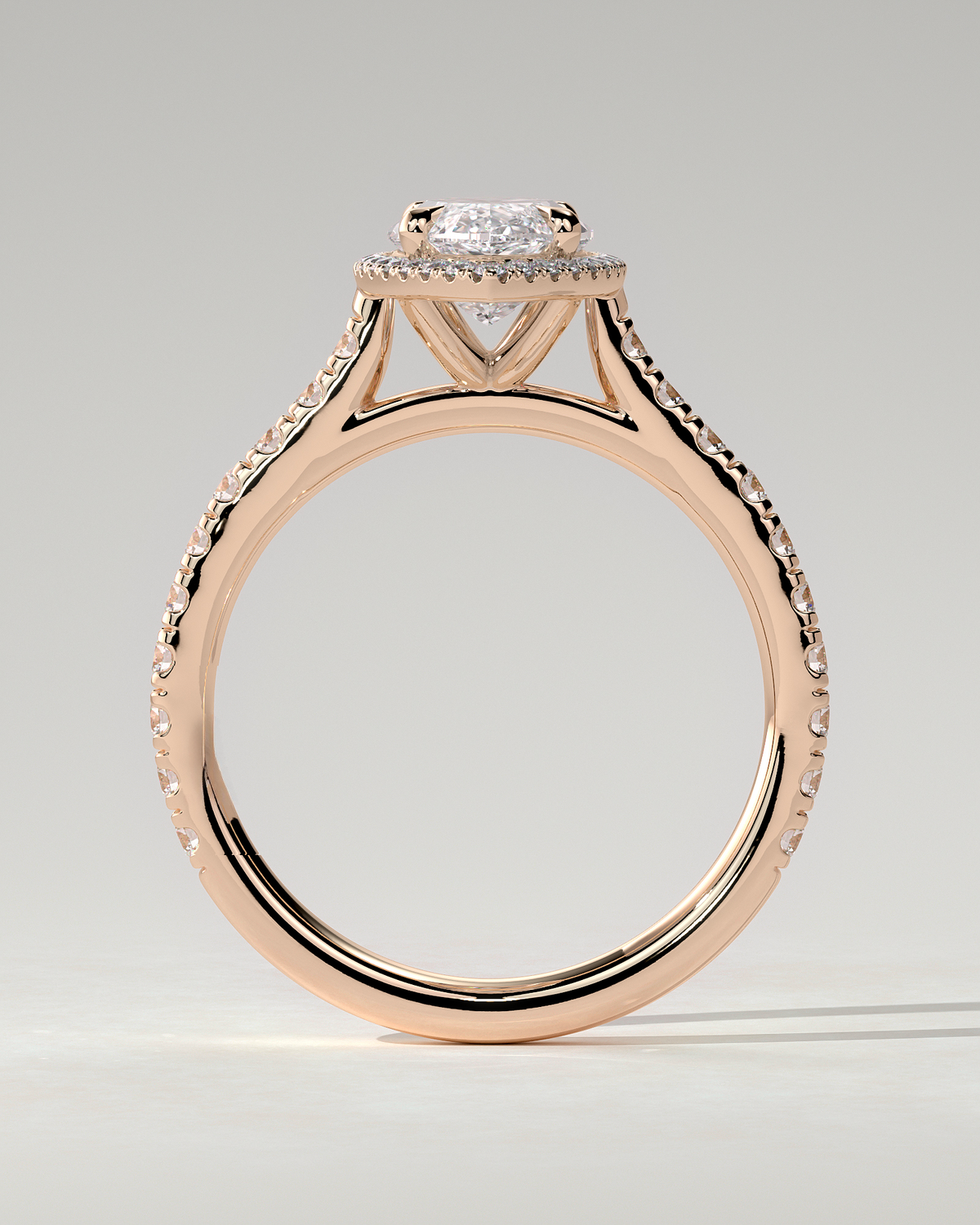 Stefania Halo Marquise Ring
