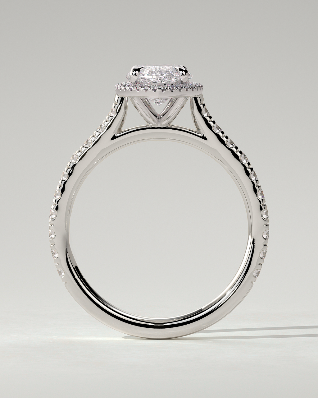Stefania Halo Marquise Ring