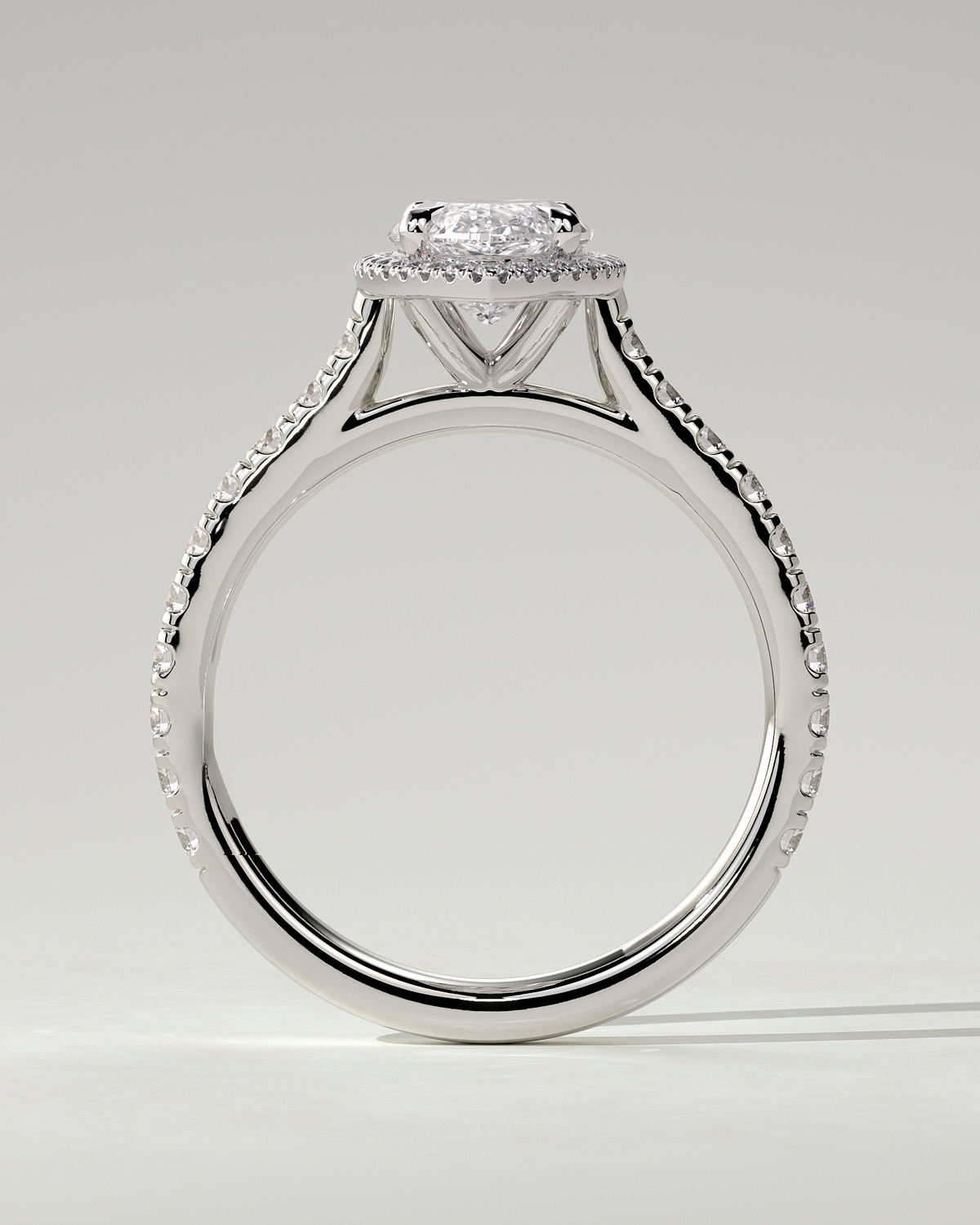 Stefania Halo Marquise Ring