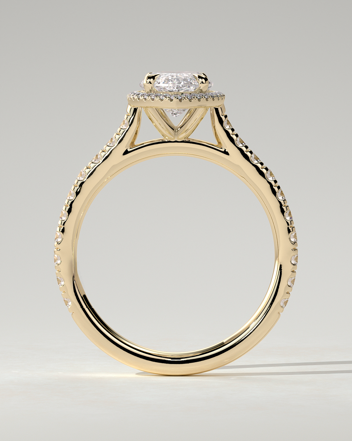 Stefania Halo Marquise Ring