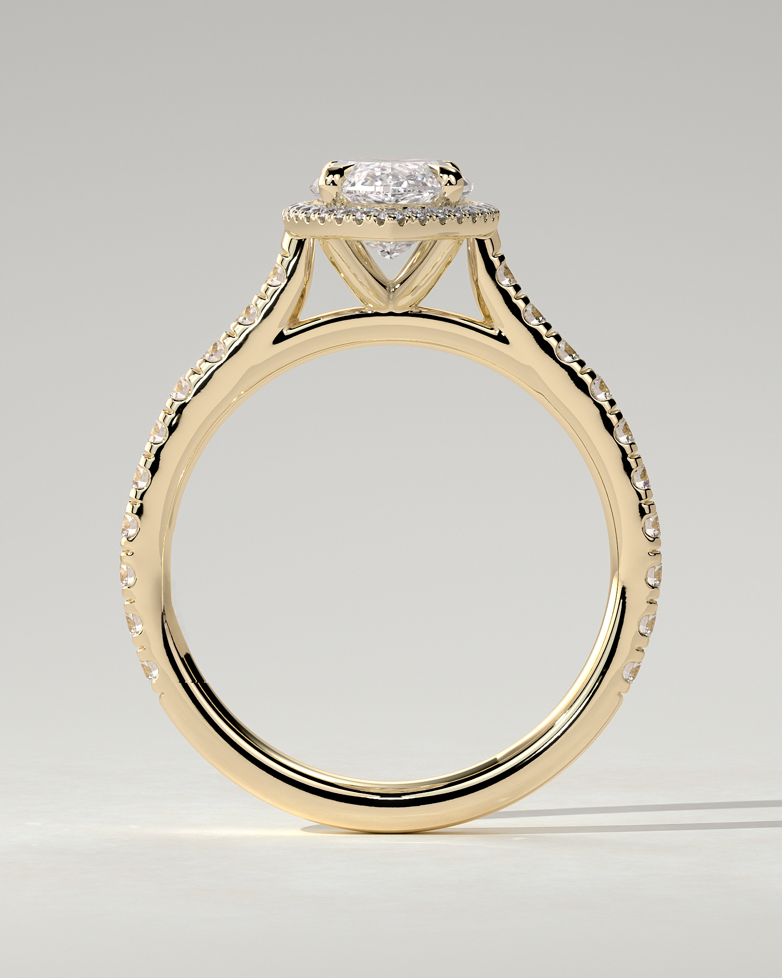 Stefania Halo Marquise Ring
