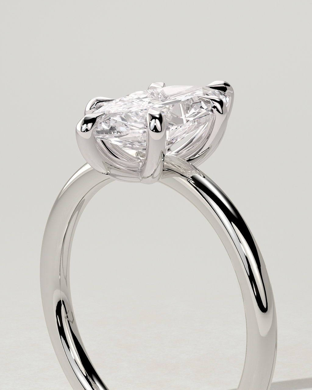 Stephanie Solitaire Marquise Ring
