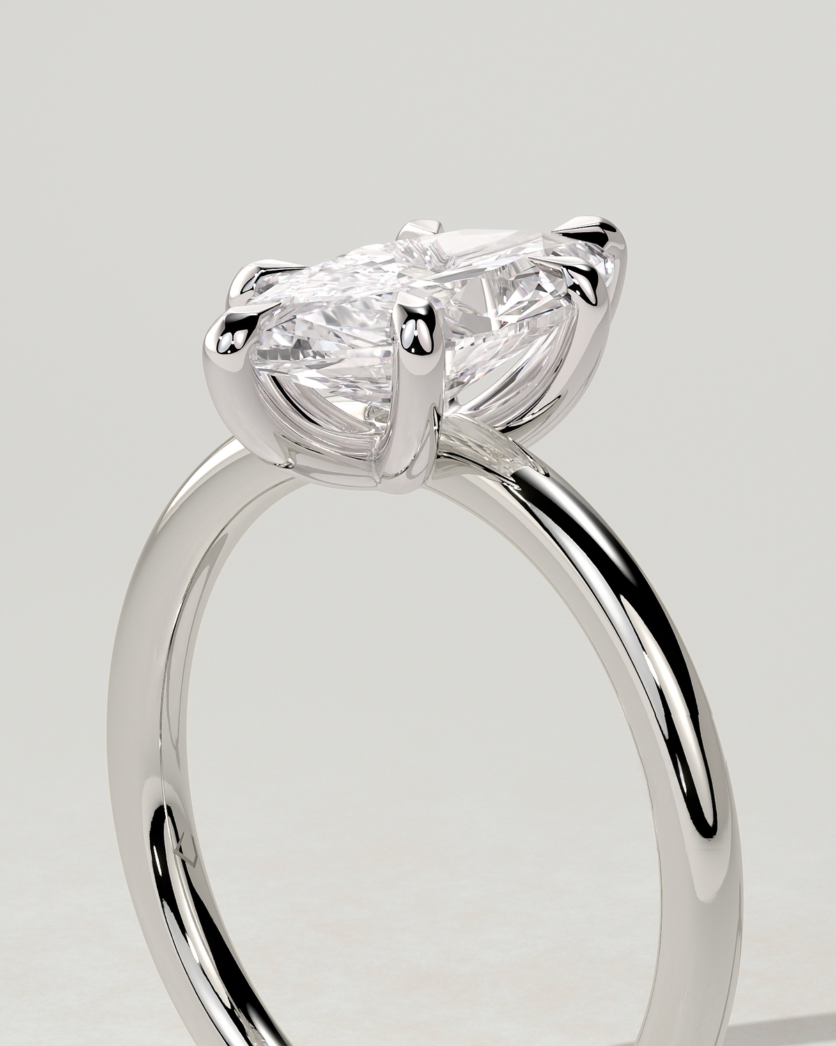 Stephanie Solitaire Marquise Ring
