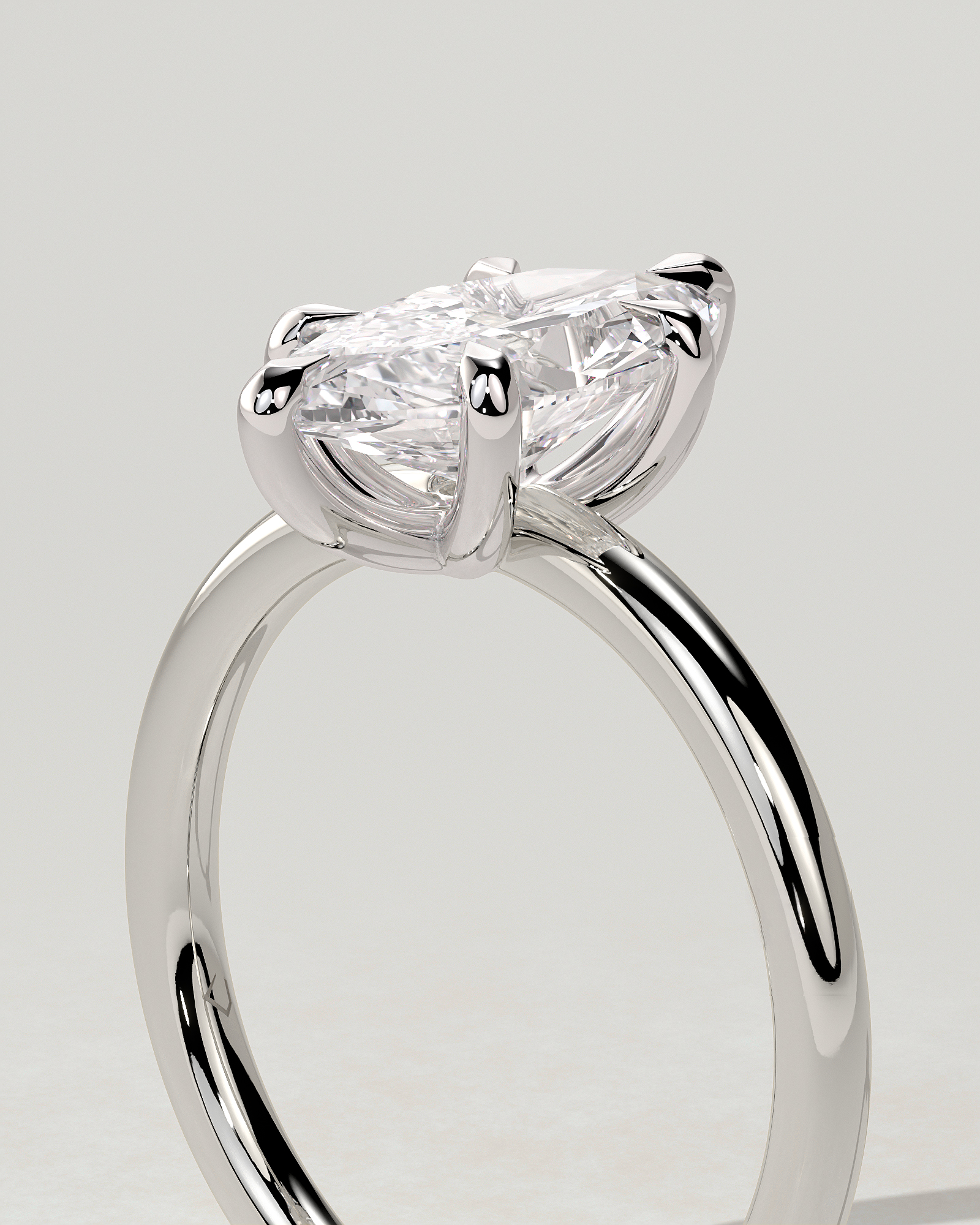 Stephanie Solitaire Marquise Ring