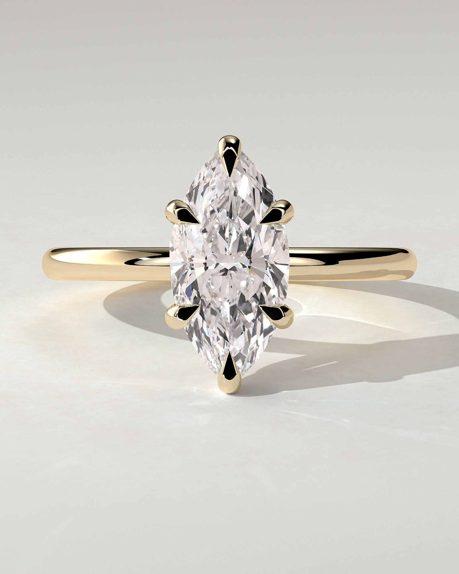 Stephanie Solitaire Marquise Ring
