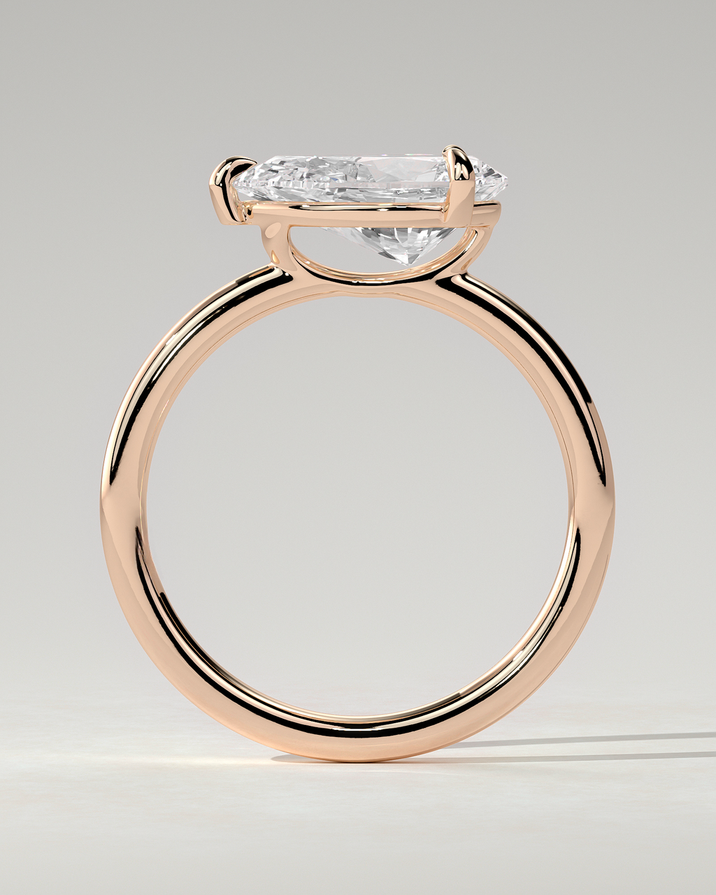 Suki Solitaire Pear Ring