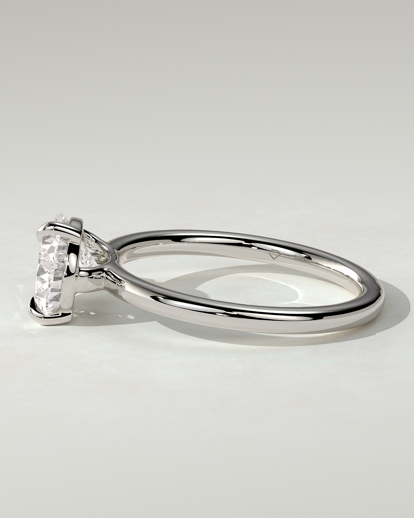 Suki Solitaire Pear Ring