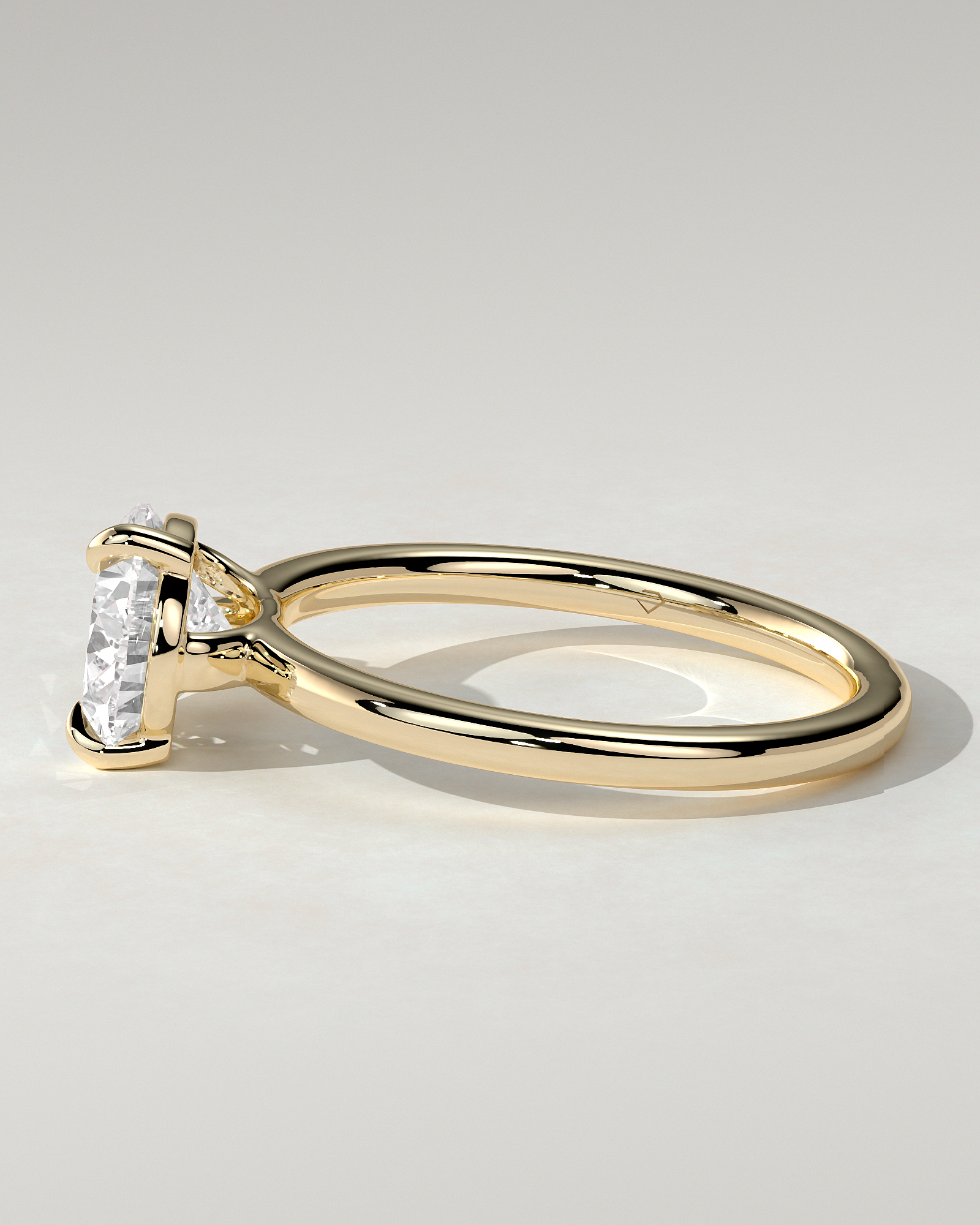 Suki Solitaire Pear Ring