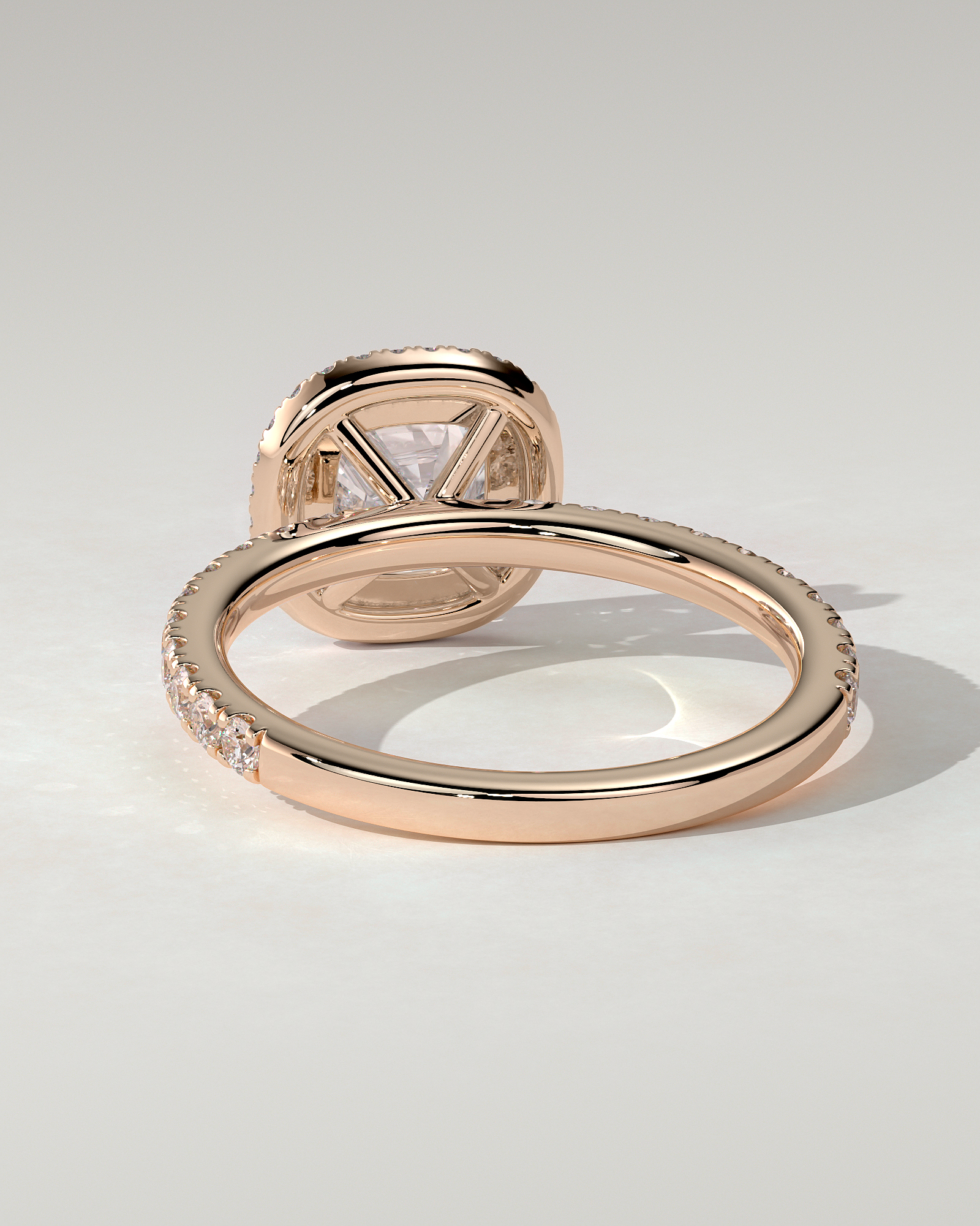 Suzana Halo Cushion Ring